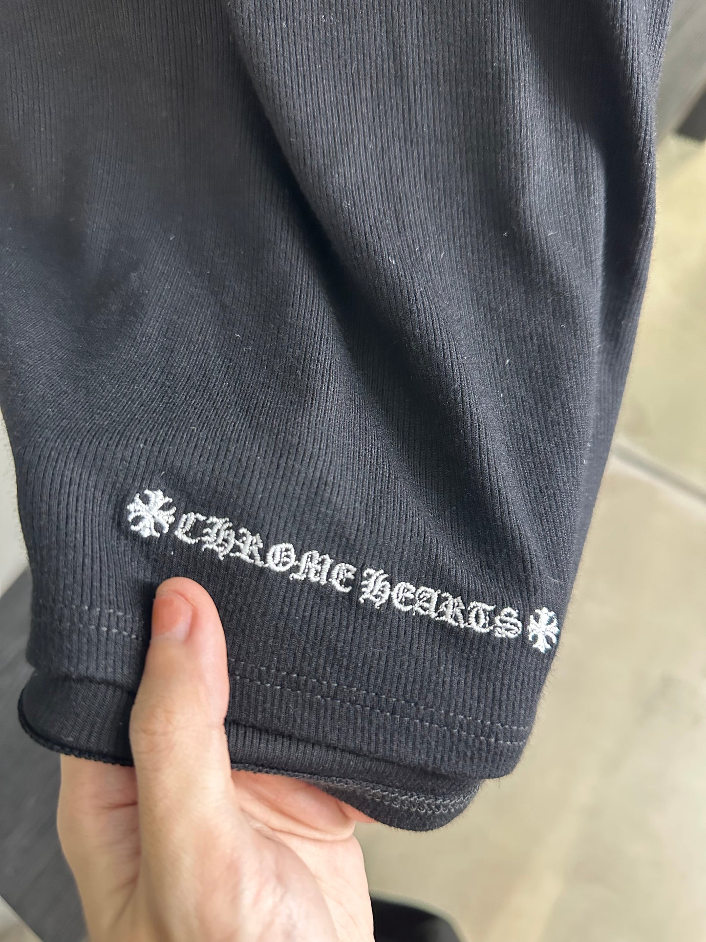 Chrome Hearts Dagger Embroidered Polo Mini Dress