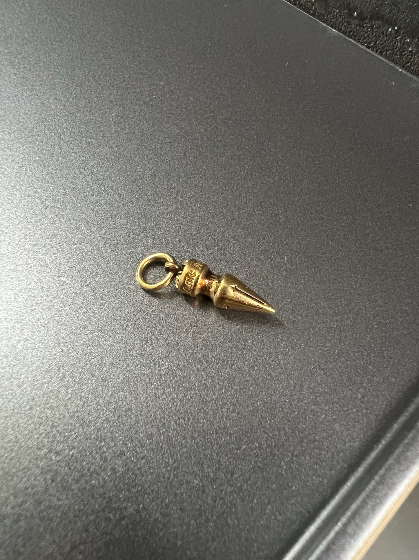 Chrome Hearts 22k tiny spike pendant