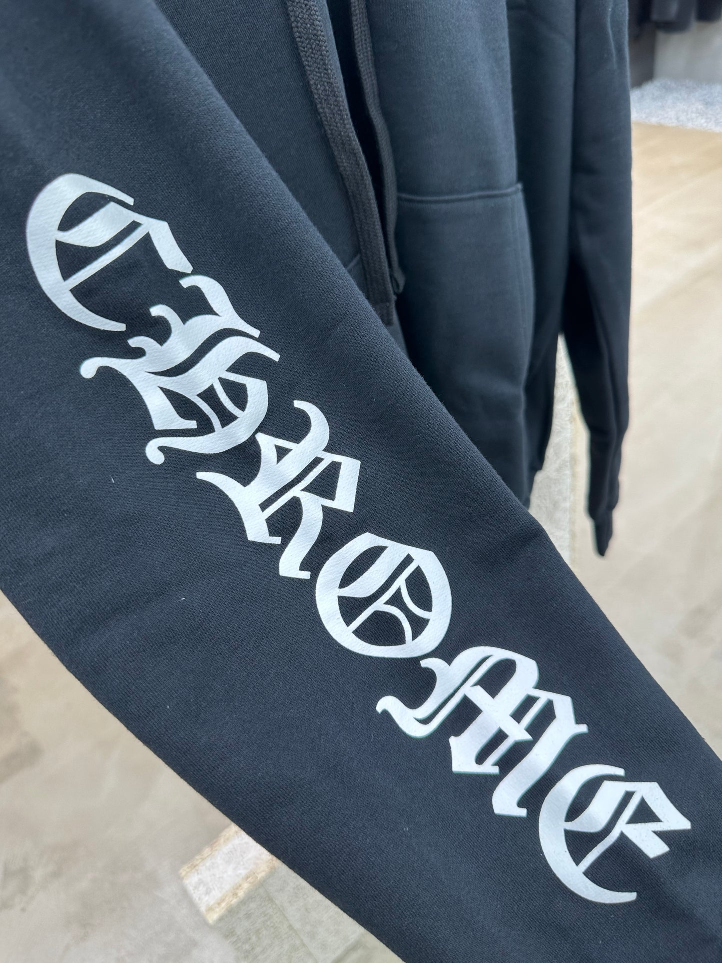 Chrome Hearts Gothic Script Zip-up Hoodie