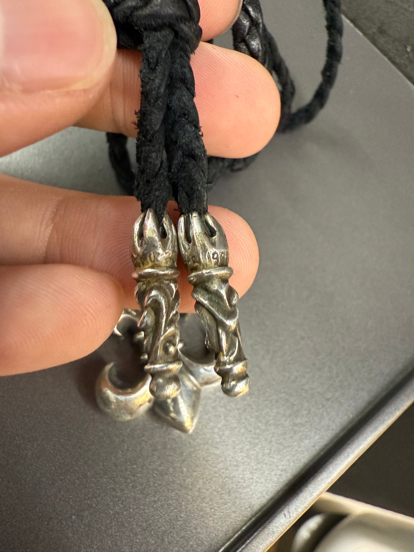 Chrome Hearts Fleur Leather Pendant
