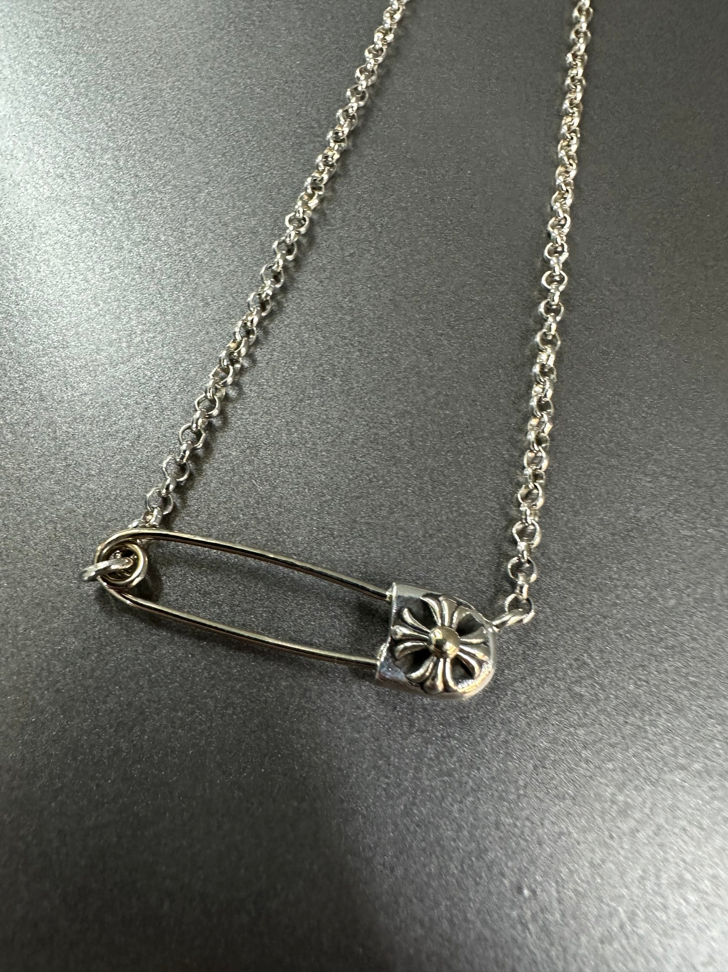 Chrome Hearts Safety Pin Necklace