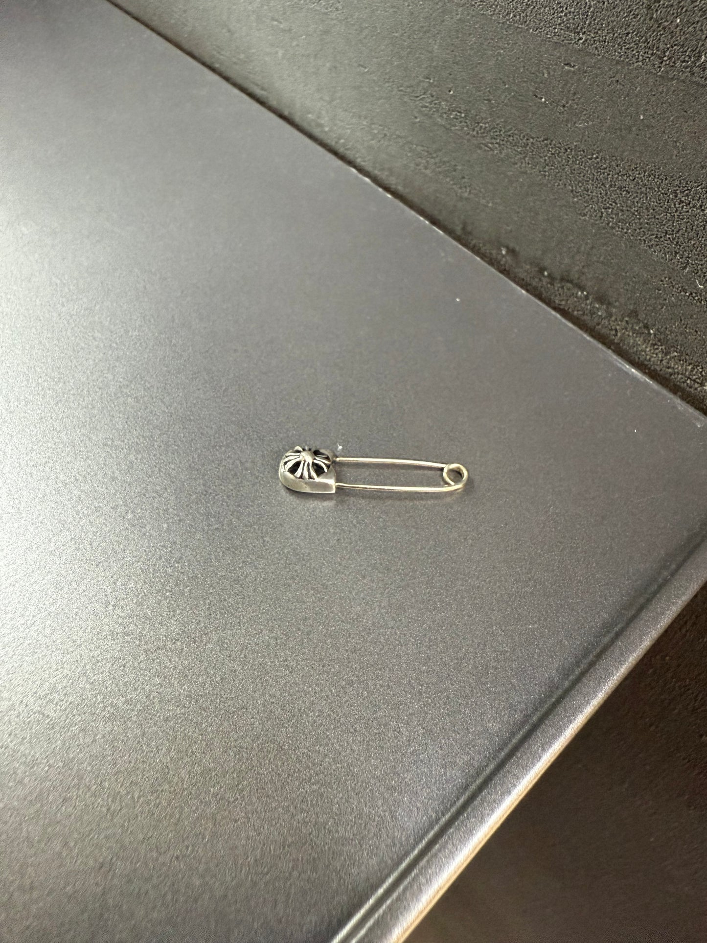 Chrome Hearts cross safety pin