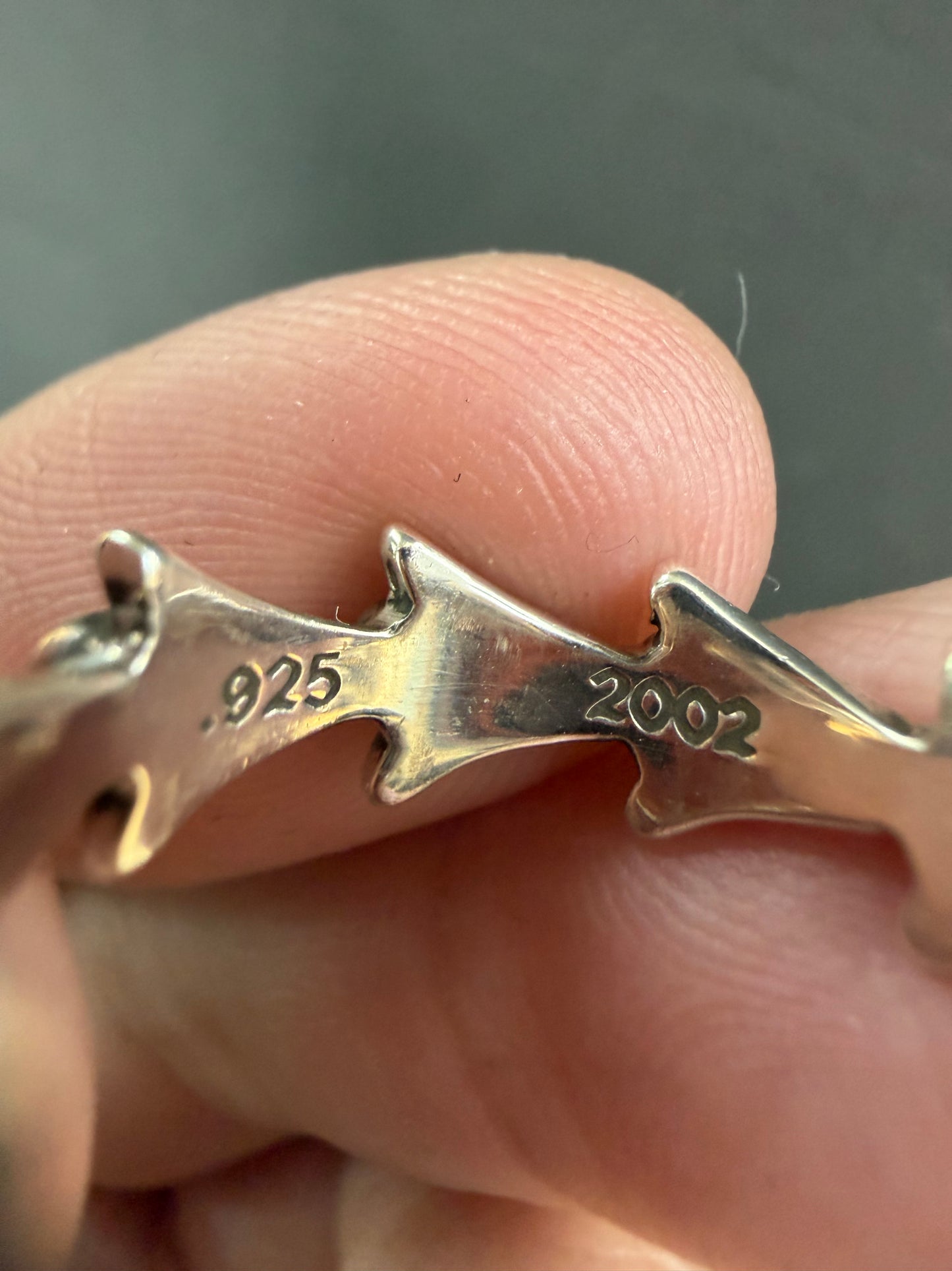 Chrome Hearts Fishbone Cross Tail Ring