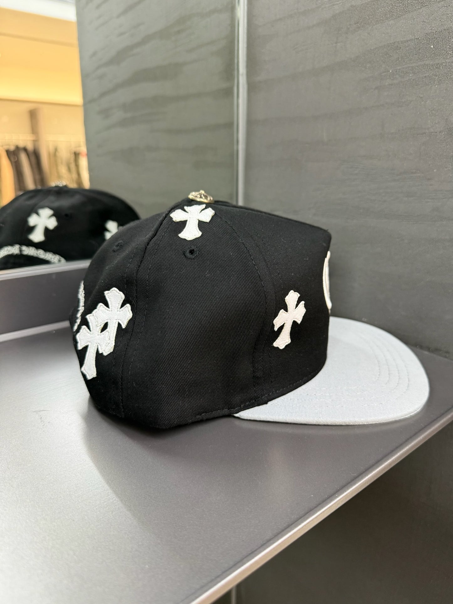 Chrome Hearts Cemtery Cross Patch hat