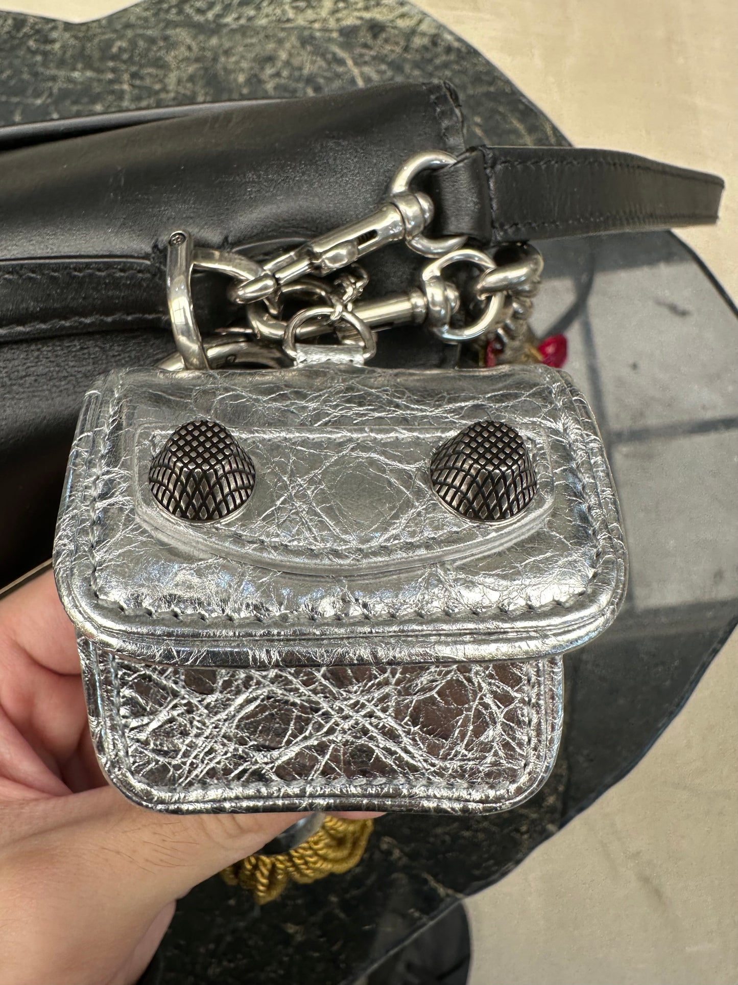 Balenciaga Rodeo Large Handbag with Charm