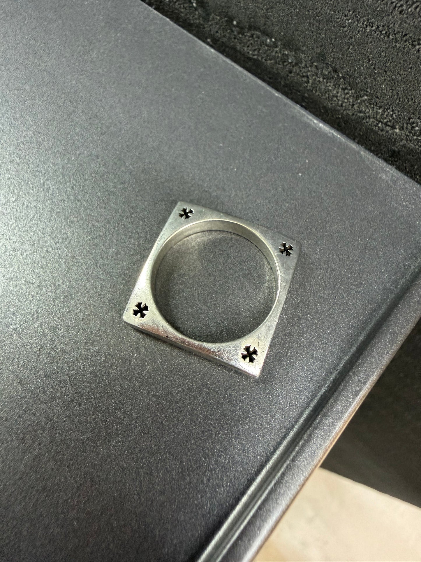Chrome Hearts Kate Hudson Square Circle Ring