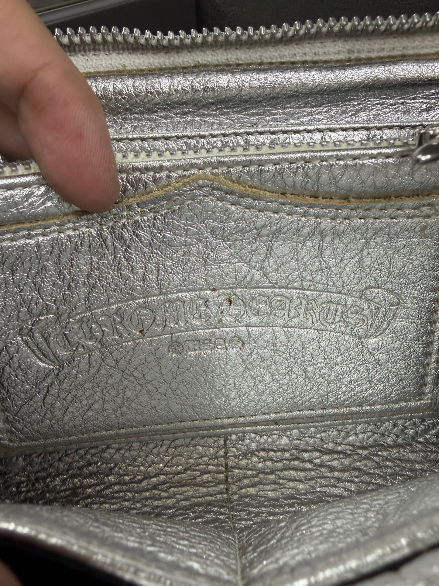 Chrome Hearts Triple Leather Cross Patch Wallet