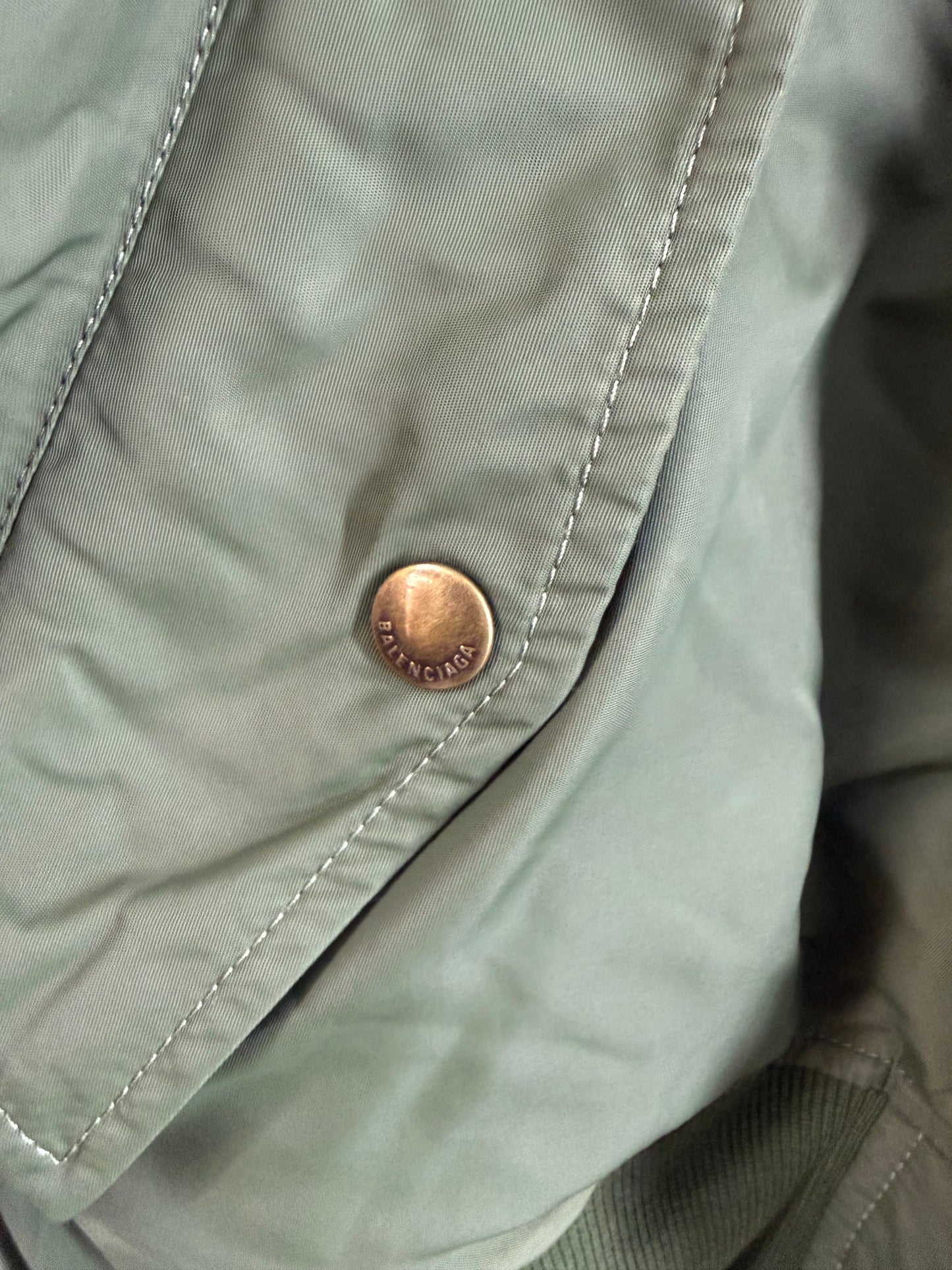 Balenciaga distressed hooded bomber