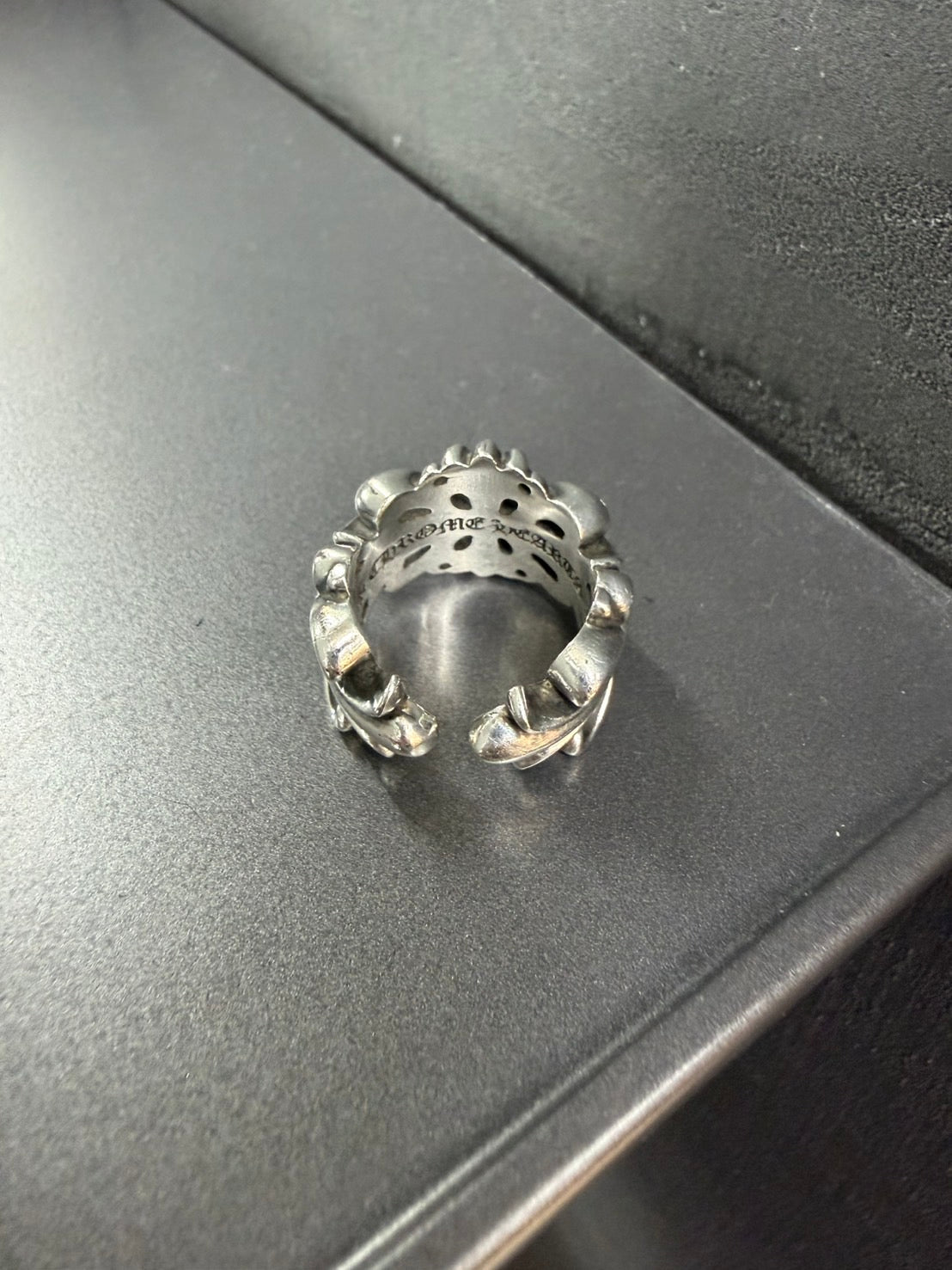 Chrome Hearts Double Floral Cross Ring