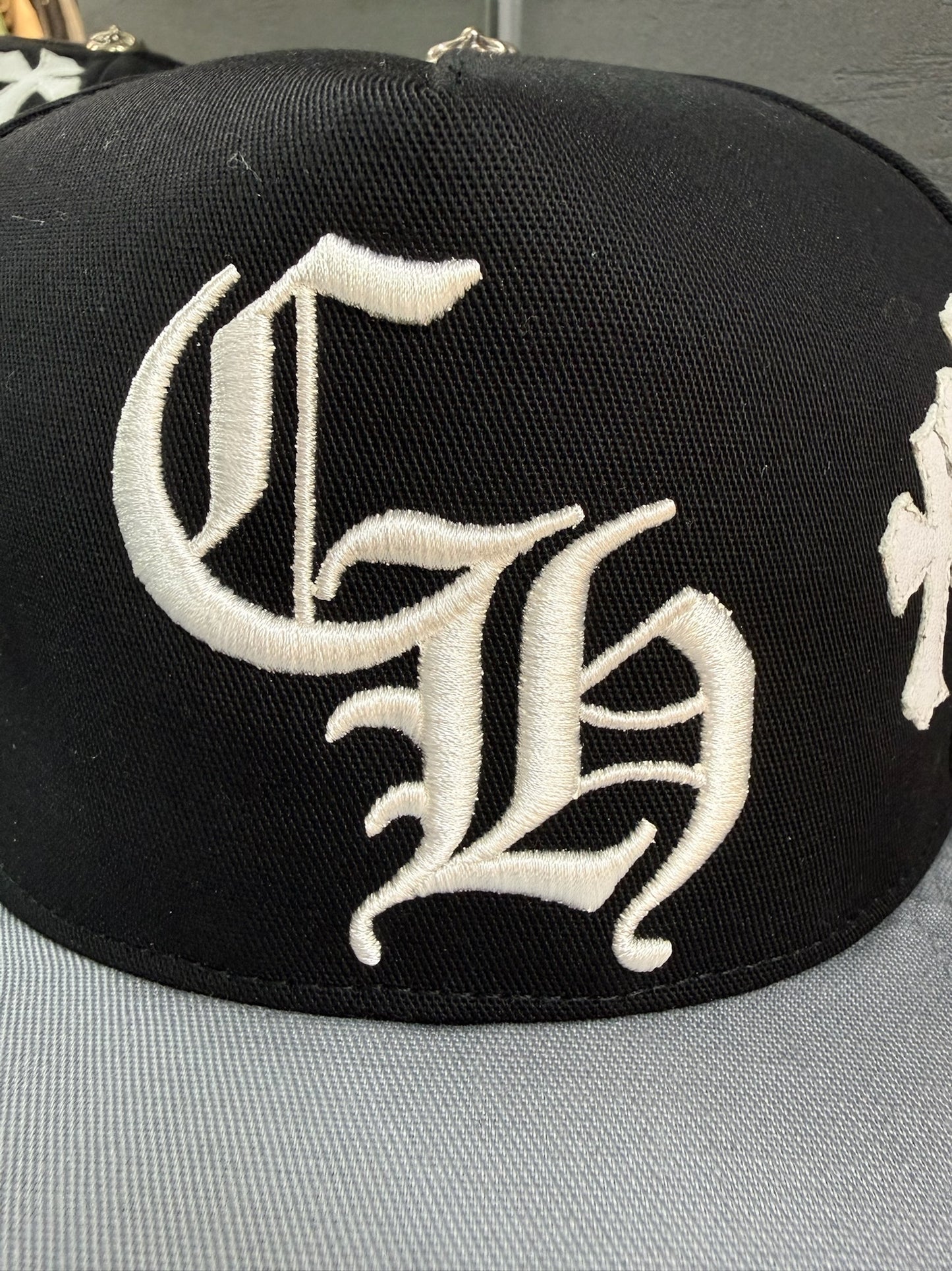 Chrome Hearts Cemtery Cross Patch hat
