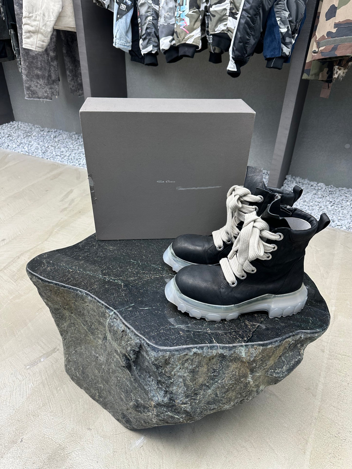 Rick Owens Jambolaced Laceup Bozo Tractor
