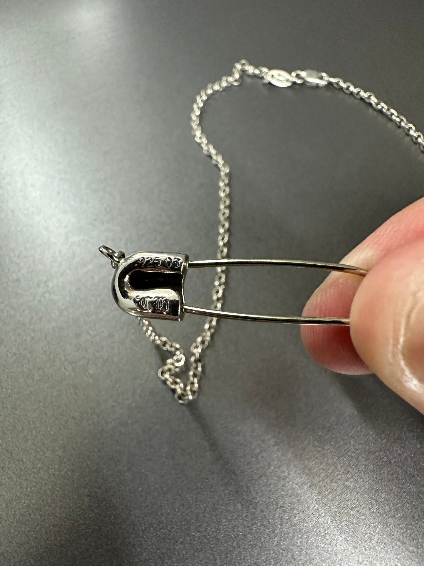 Chrome Hearts Safety Pin Necklace