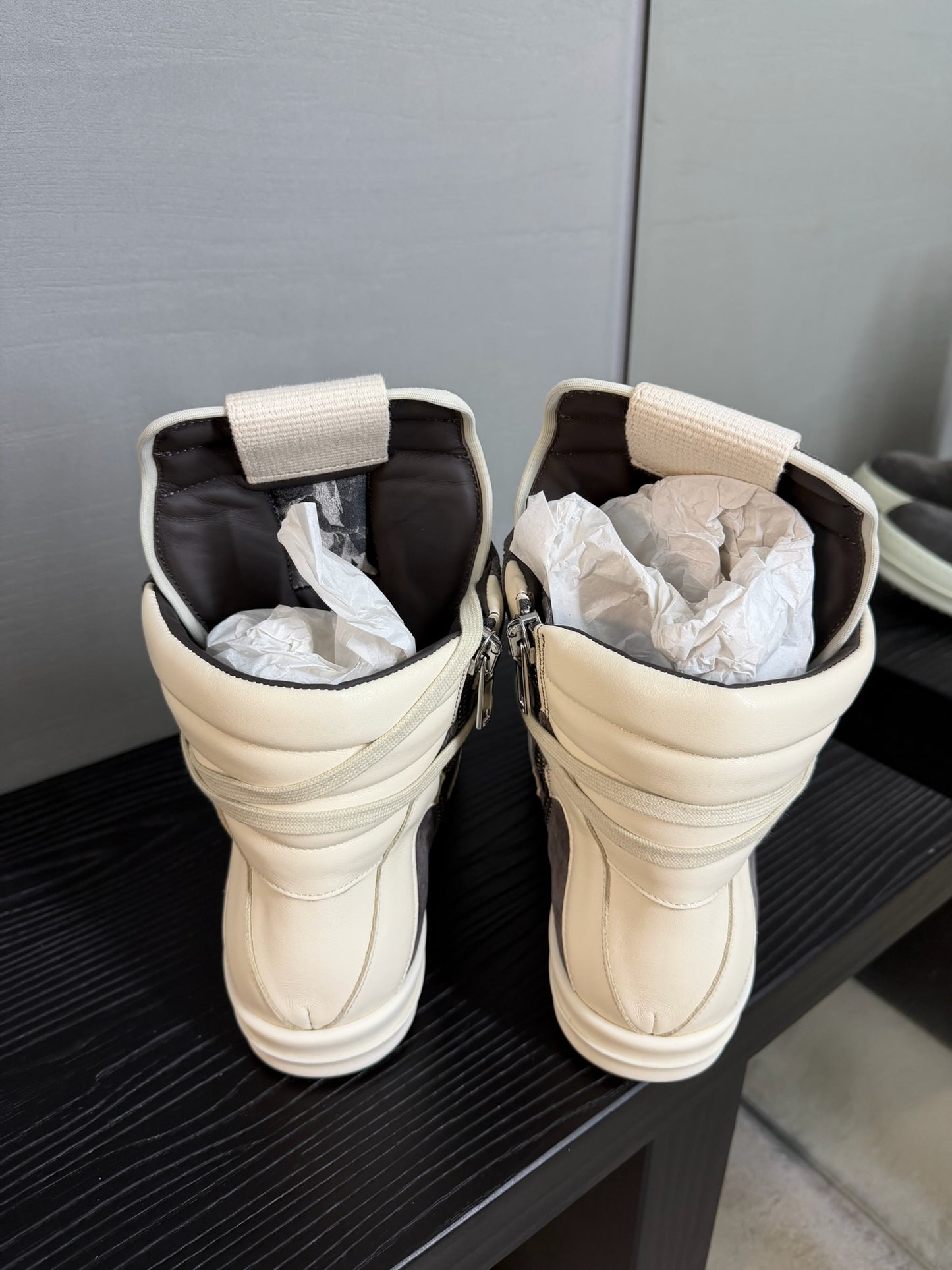 Rick Owens Geobasket suede sneakers