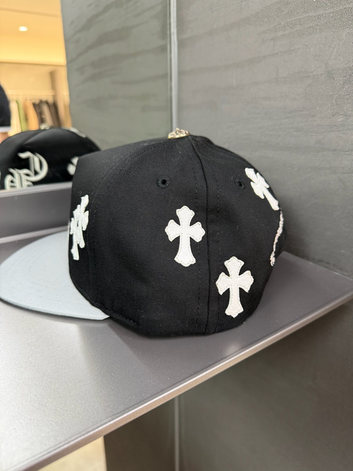 Chrome Hearts Cemtery Cross Patch hat