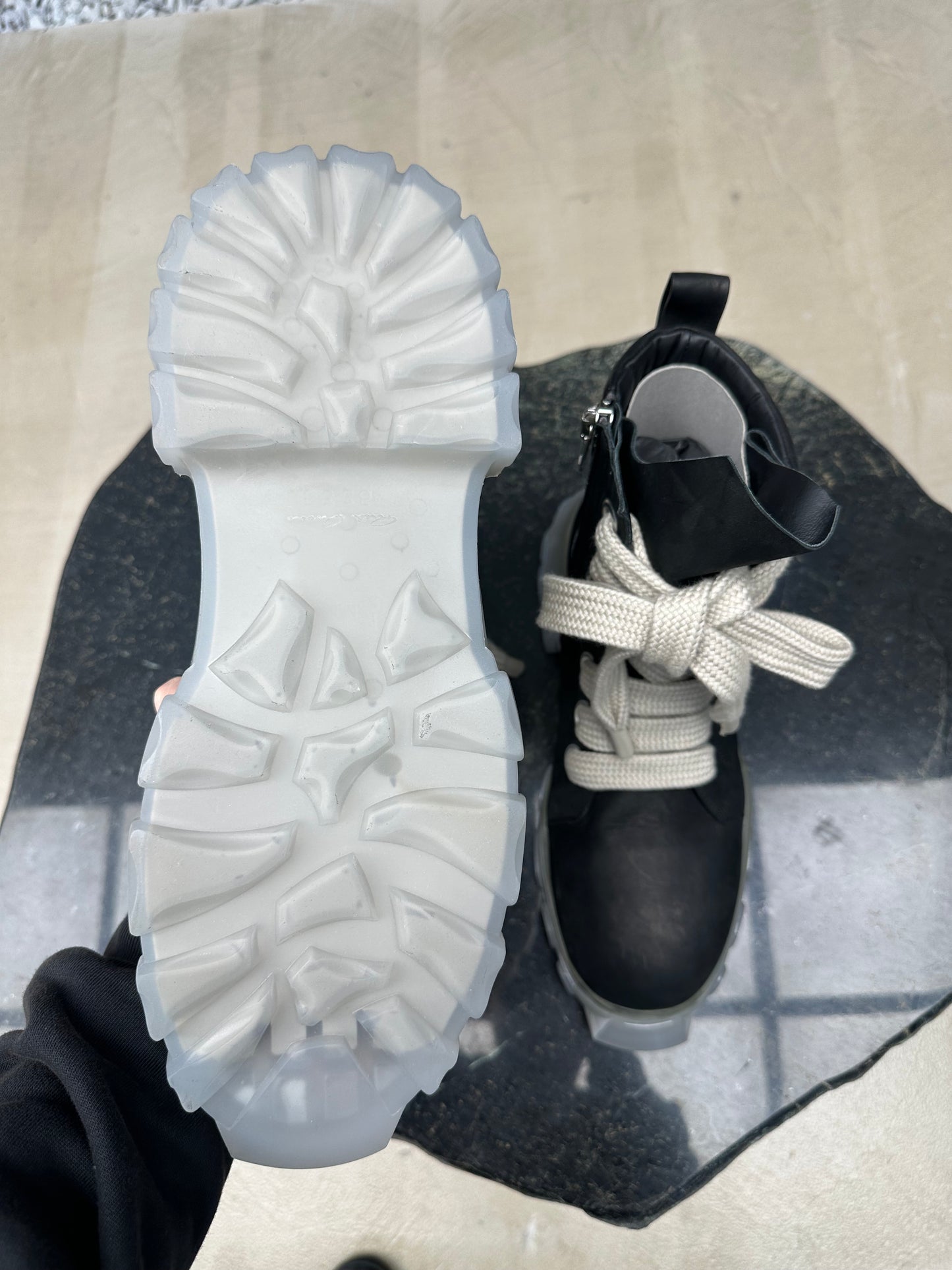 Rick Owens Jambolaced Laceup Bozo Tractor