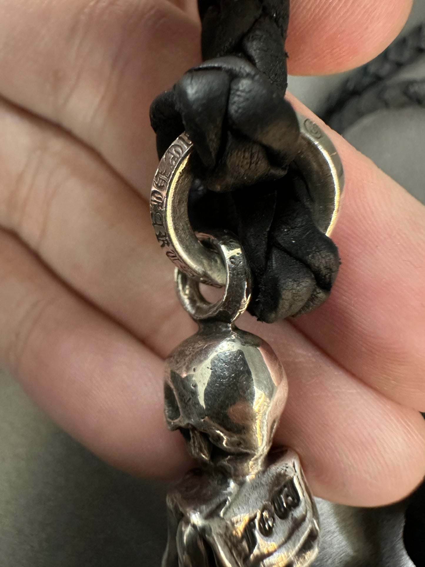 Chrome Hearts Foti Skippy Leather Braid