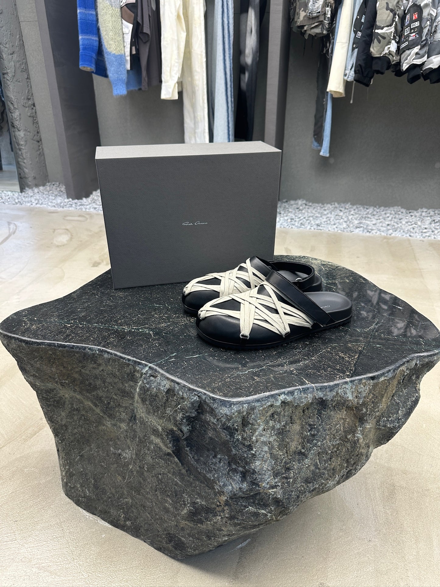 Rick Owens Megalaced Mule Granola