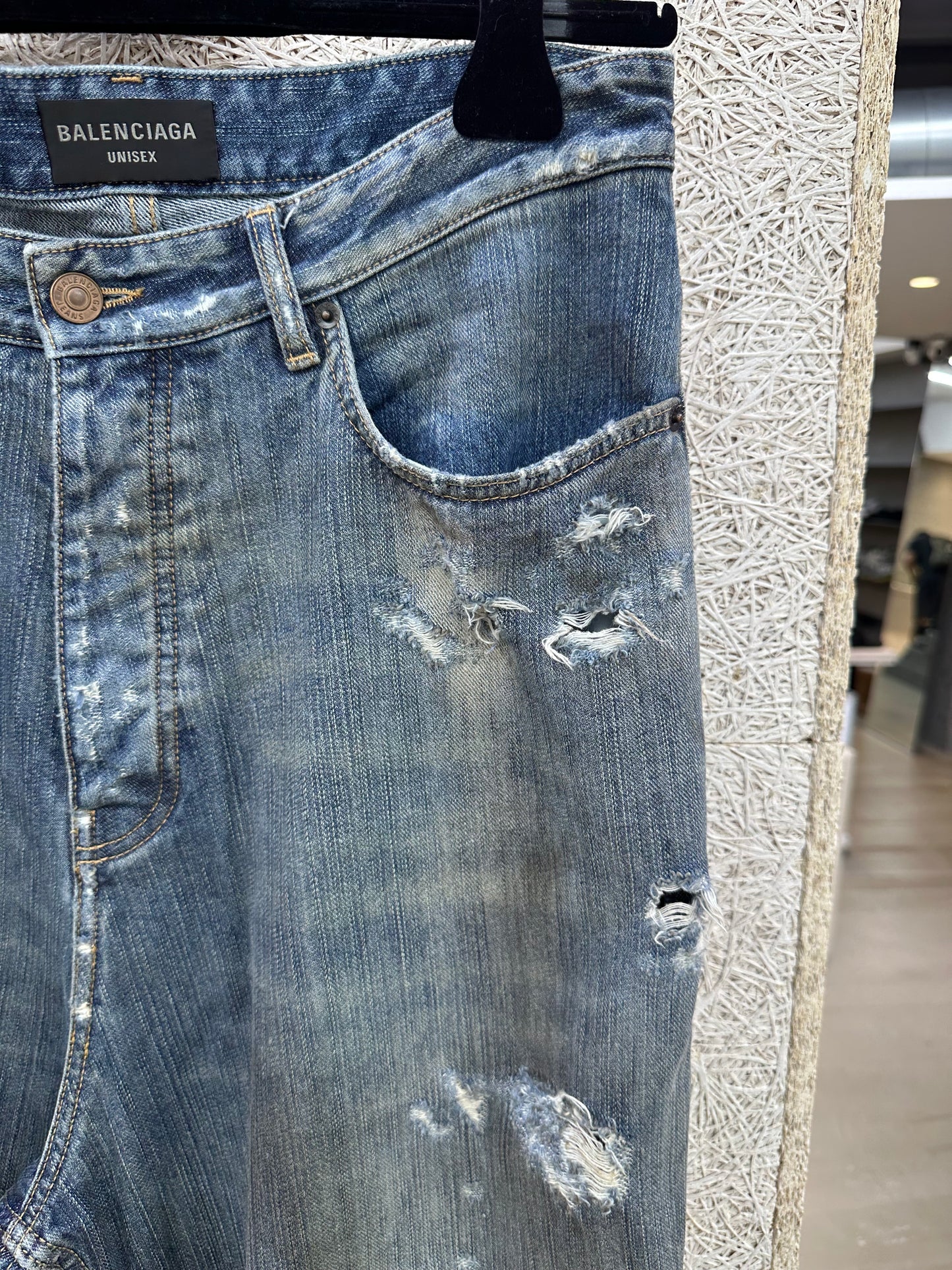 Balenciaga Super Destroyed Jeans Vic Runway Limited