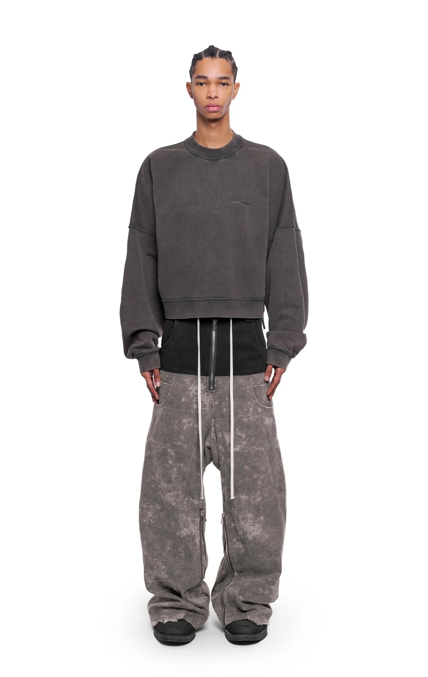 ADF CONCRETE DENIM BAGGY PANTS