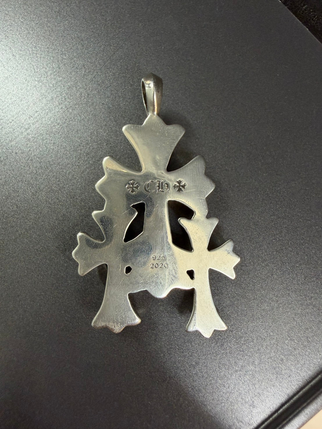 Chrome Hearts Triple Cross Pendant with Diamonds