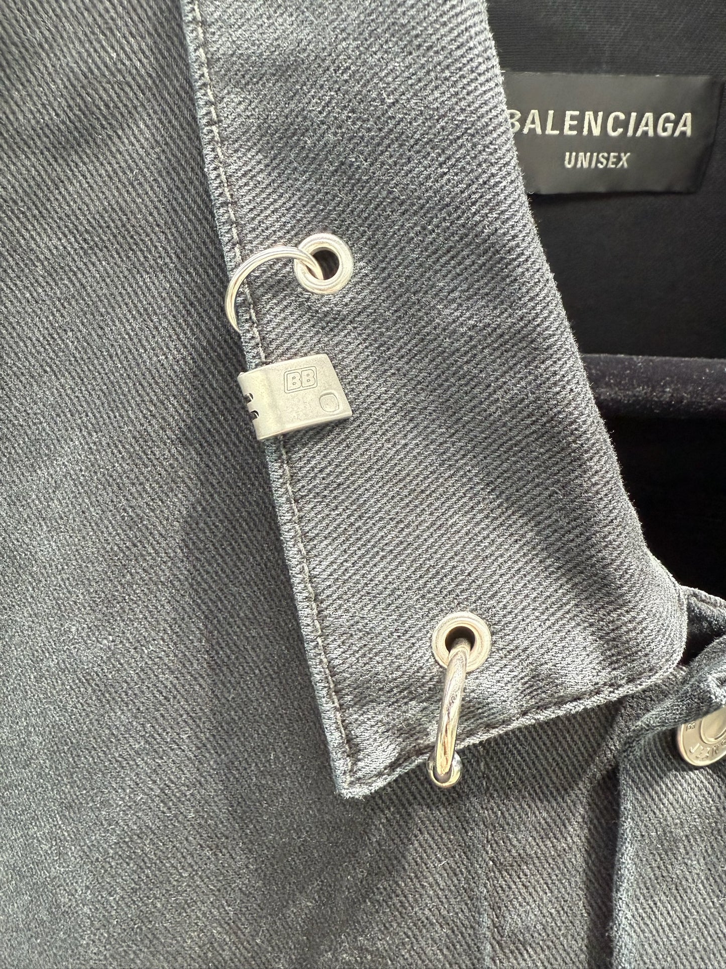 Balenciaga Pierced Denim Jacket