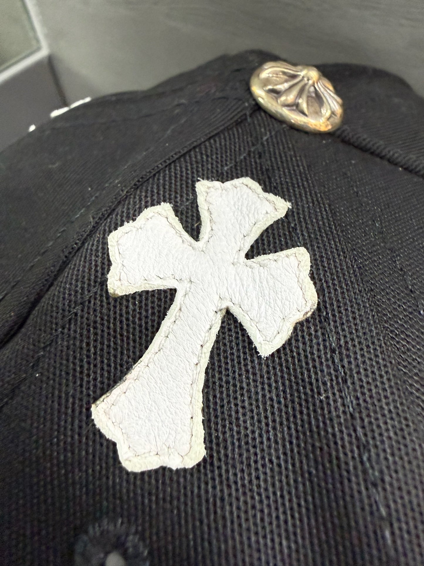 Chrome Hearts Cemtery Cross Patch hat