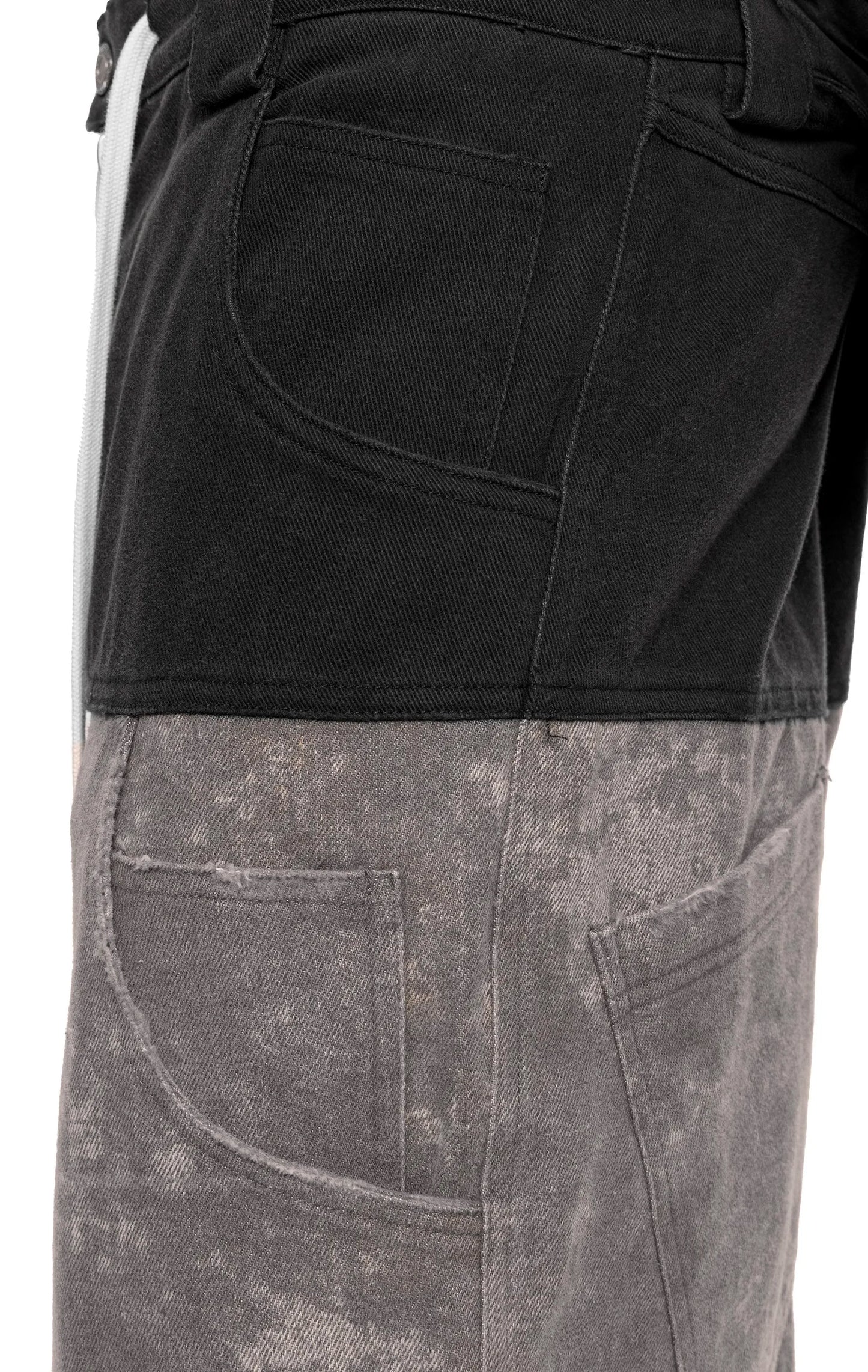 ADF CONCRETE DENIM BAGGY PANTS