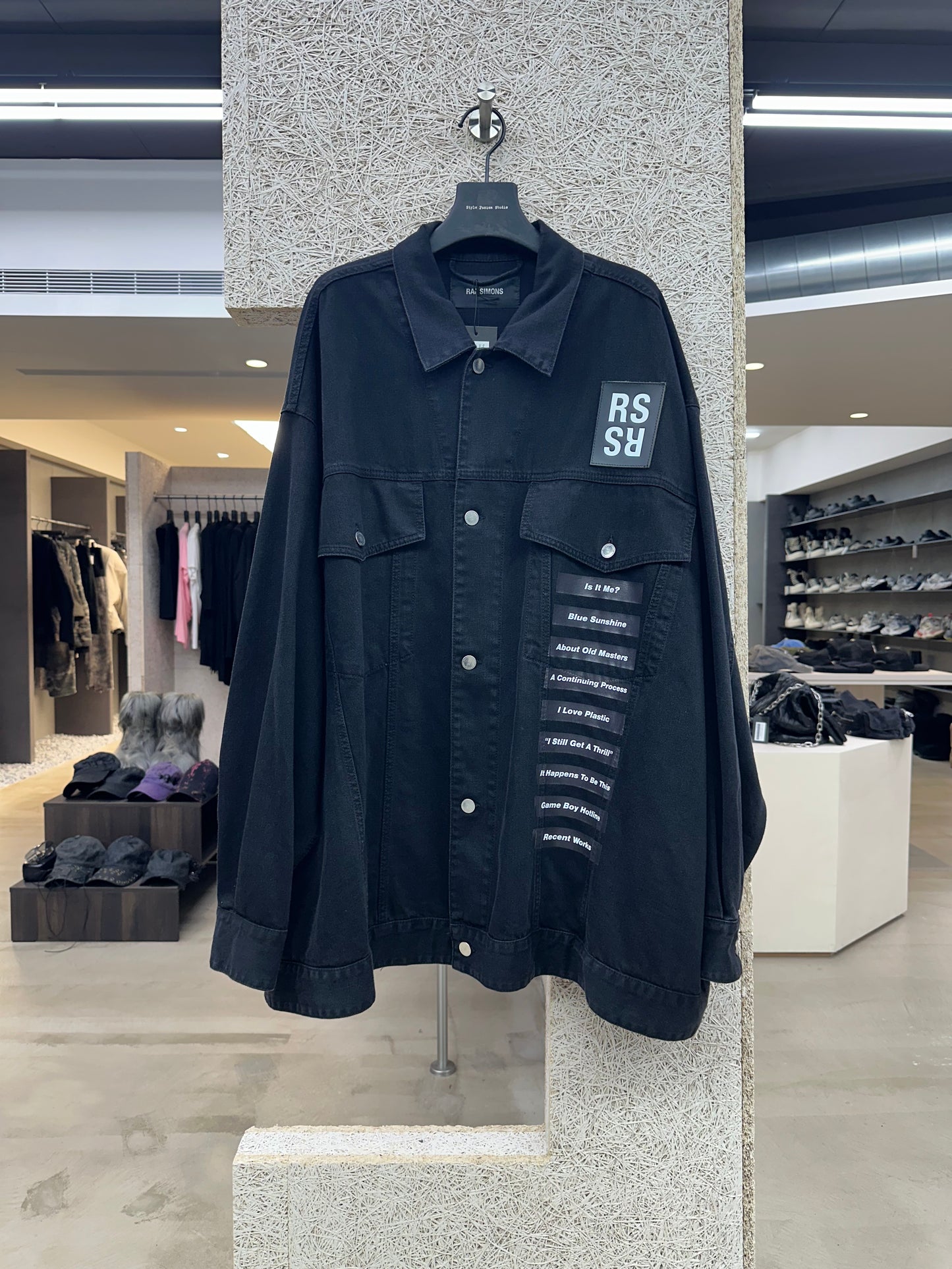 Raf Simons New Order Flower Denim Jacket