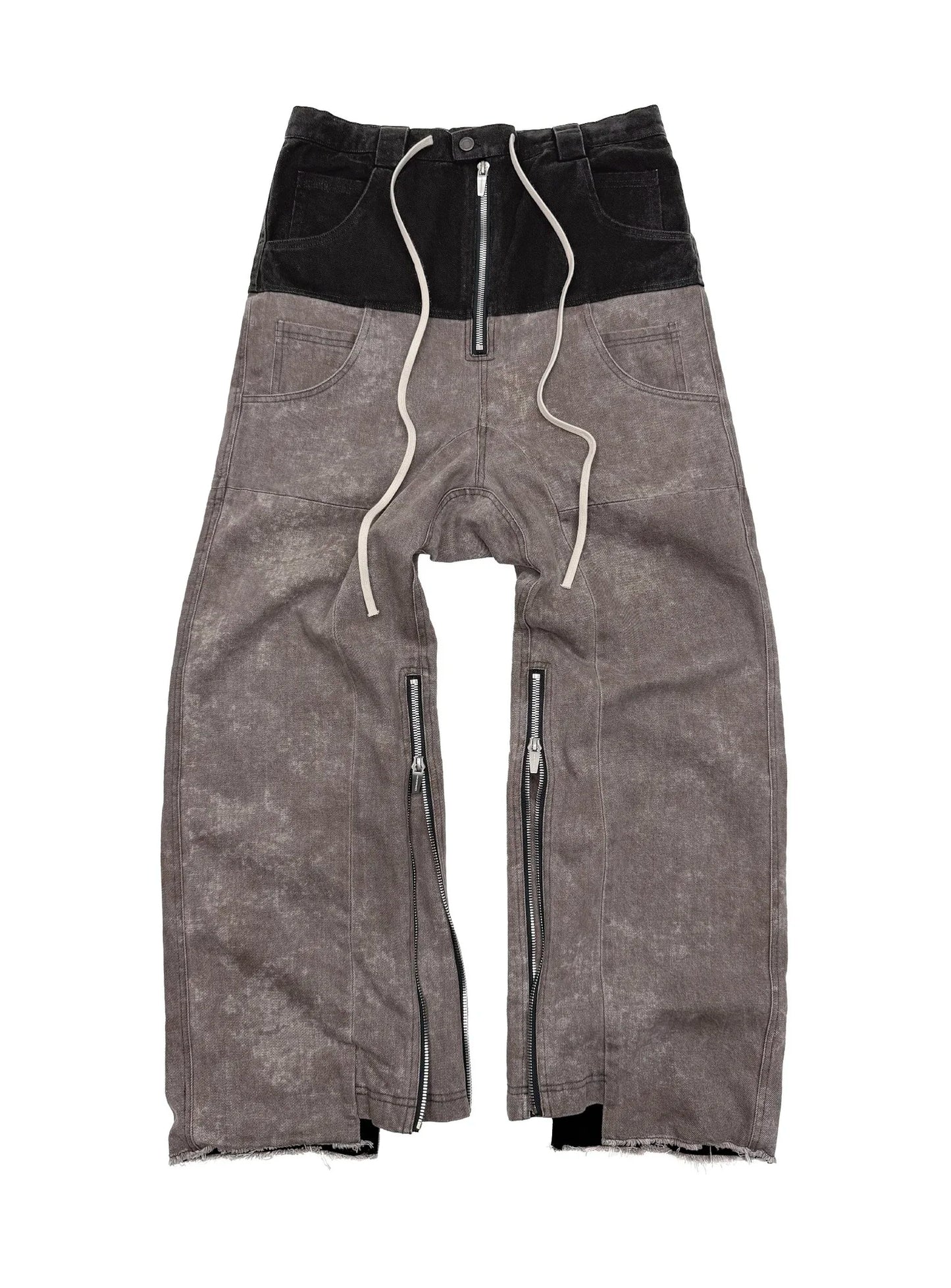ADF CONCRETE DENIM BAGGY PANTS