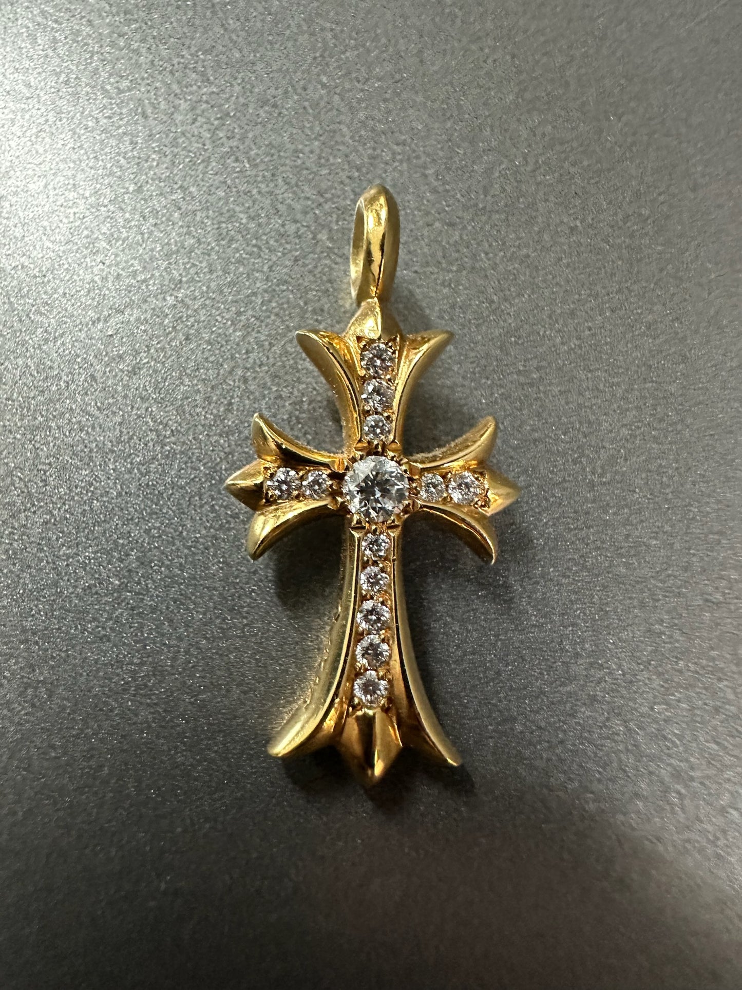 Chrome Hearts 22k tiny pendant with diamond
