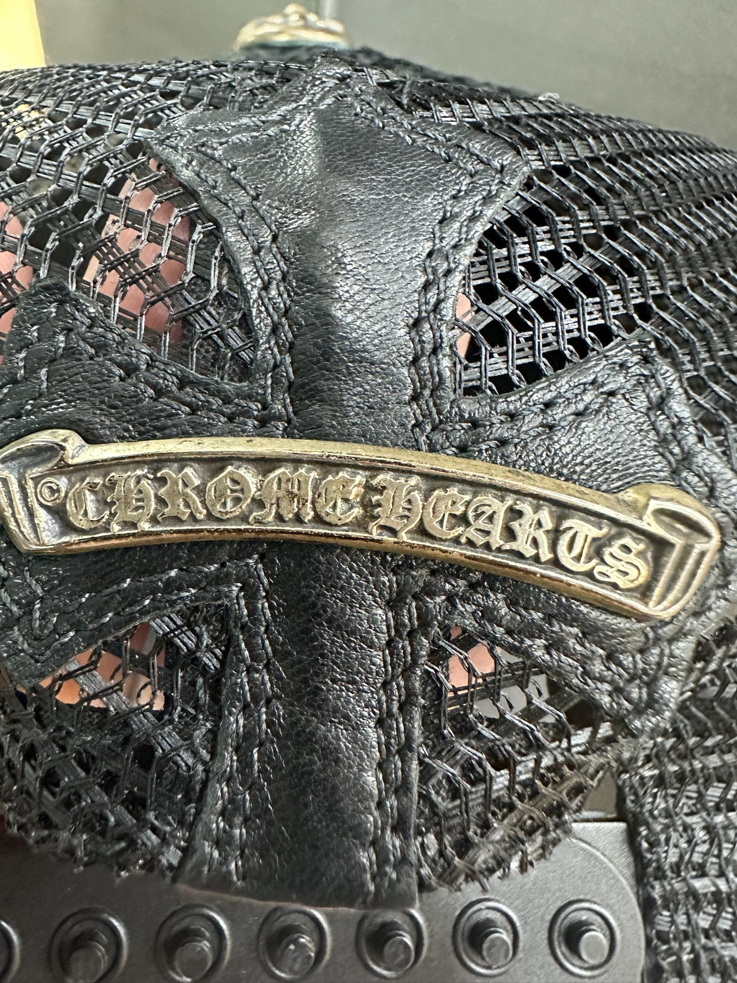 Chrome Hearts Leather Le Fleur Hat