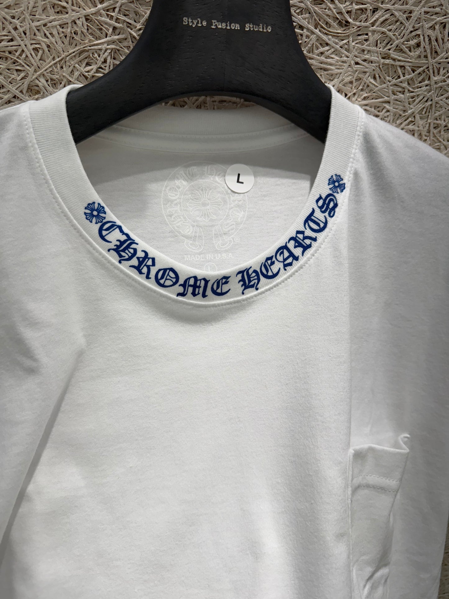 Chrome Hearts neck logo T-shirt