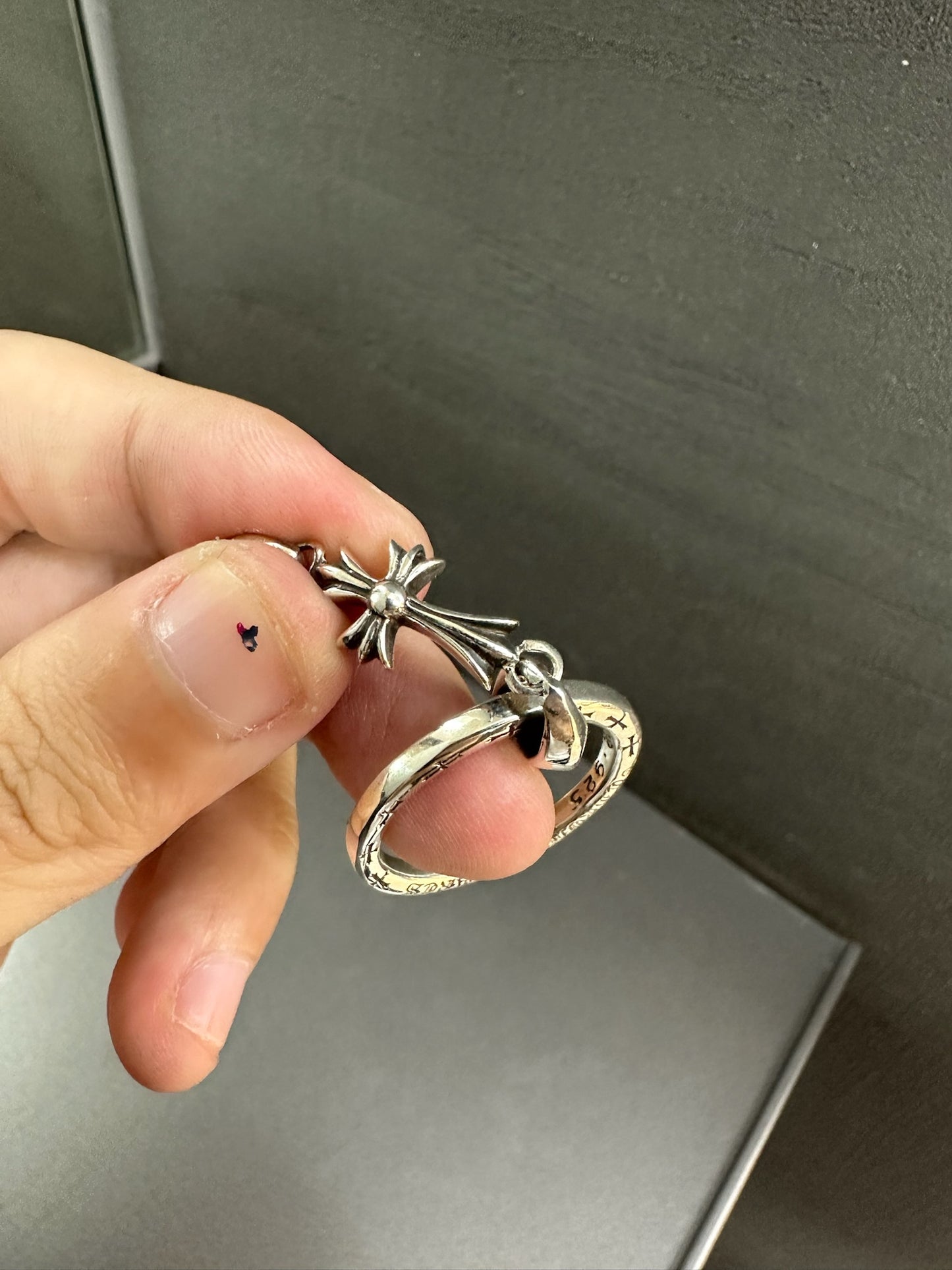 Chrome Hearts Tiny Cross with Ring Pendant