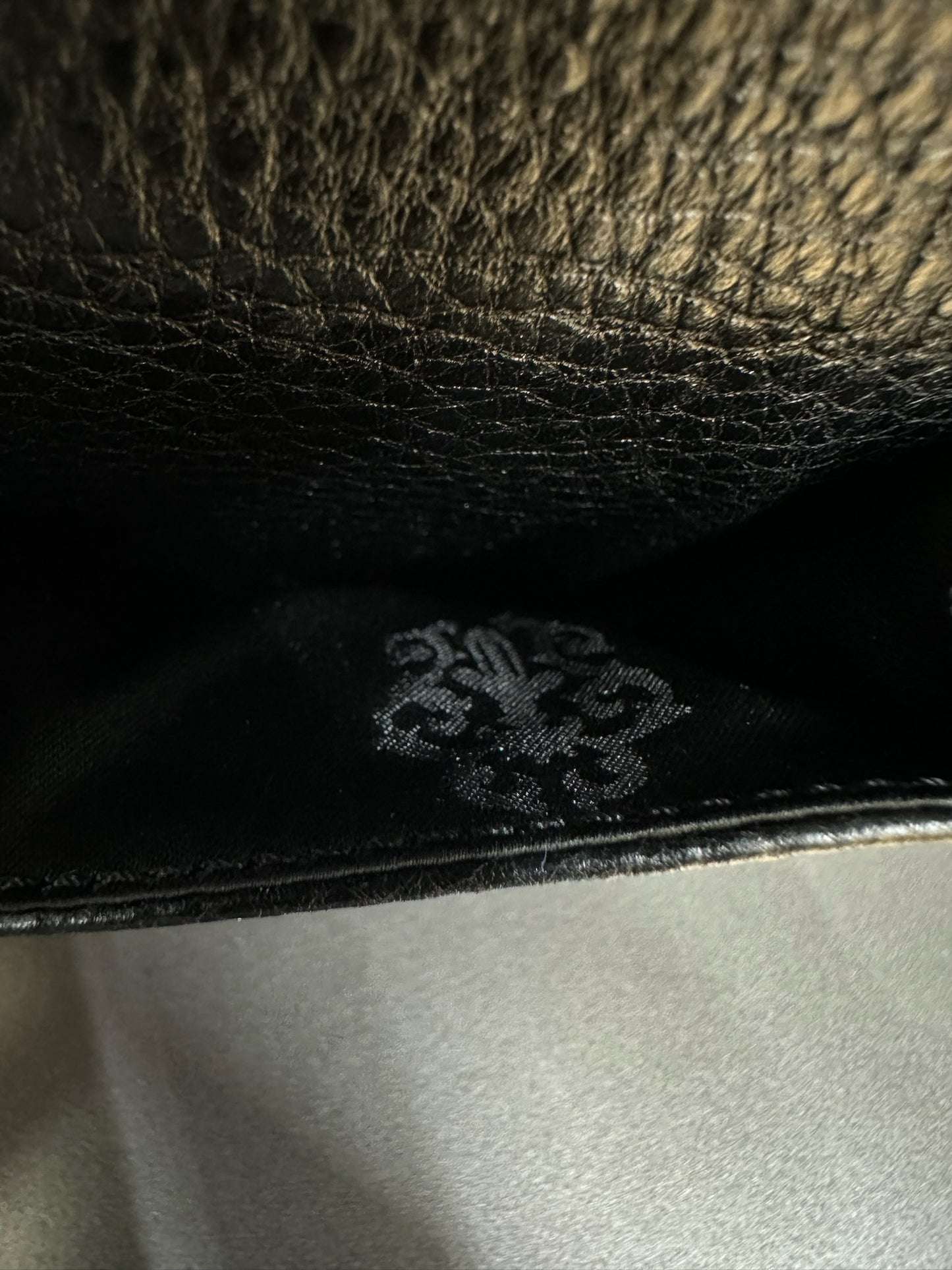Chrome Hearts card case 3 Pocket Scroll wallet