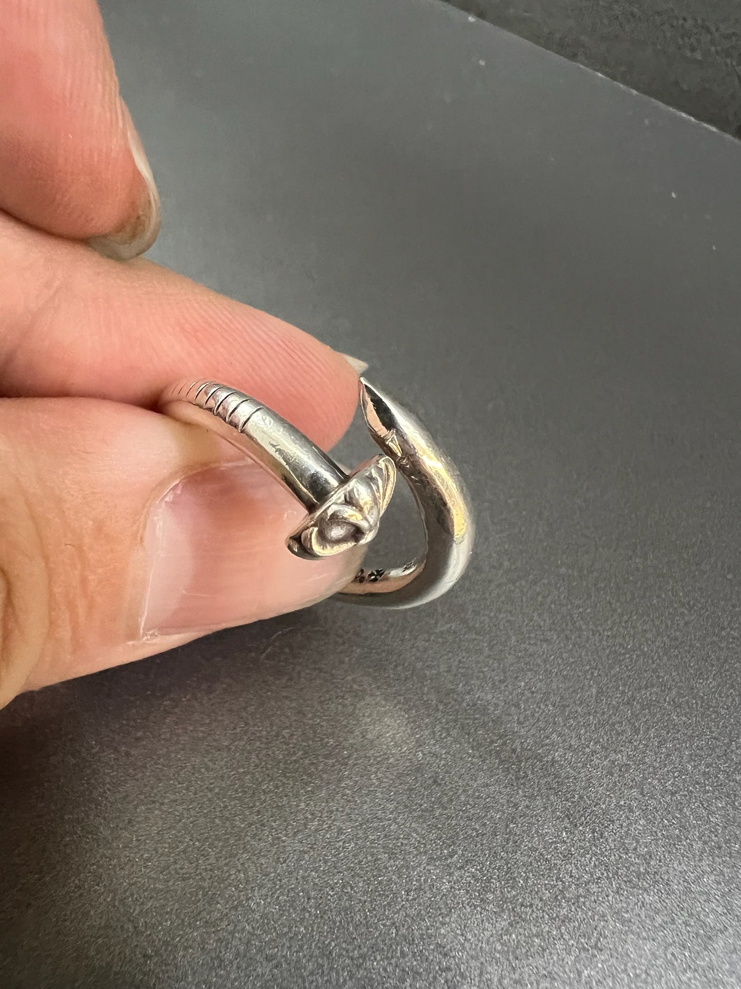 Chrome Hearts nail ring
