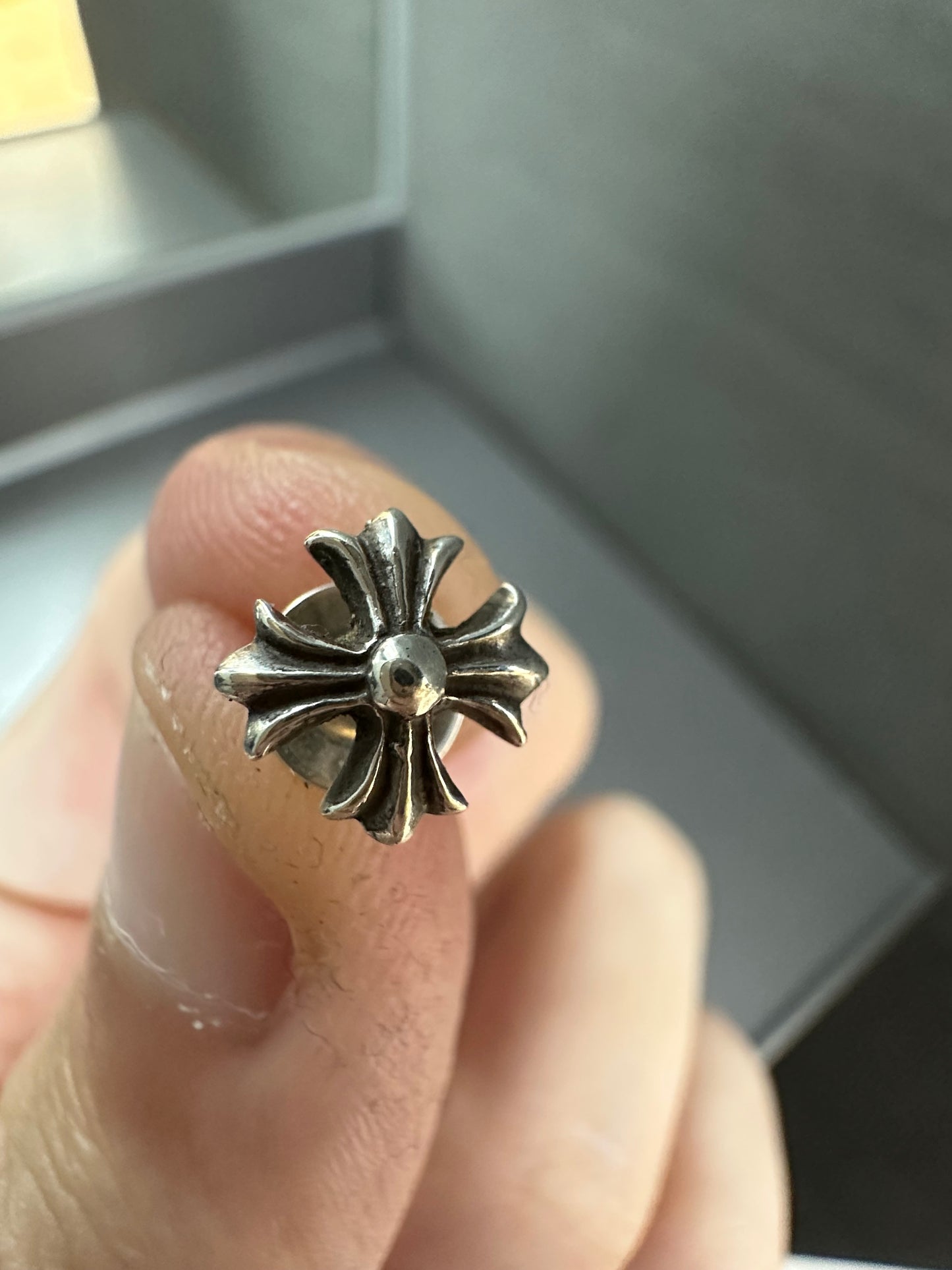 Chrome Hearts Cross Stud Earring