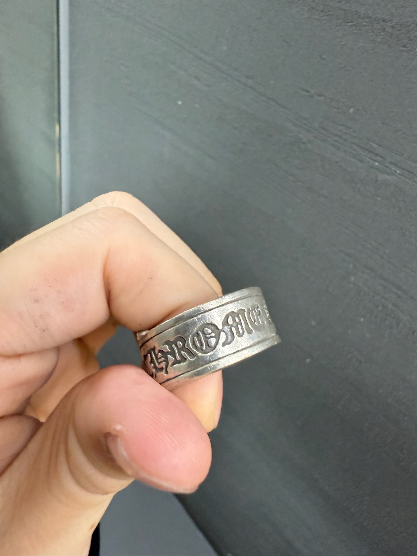 Chrome Hearts scroll ring