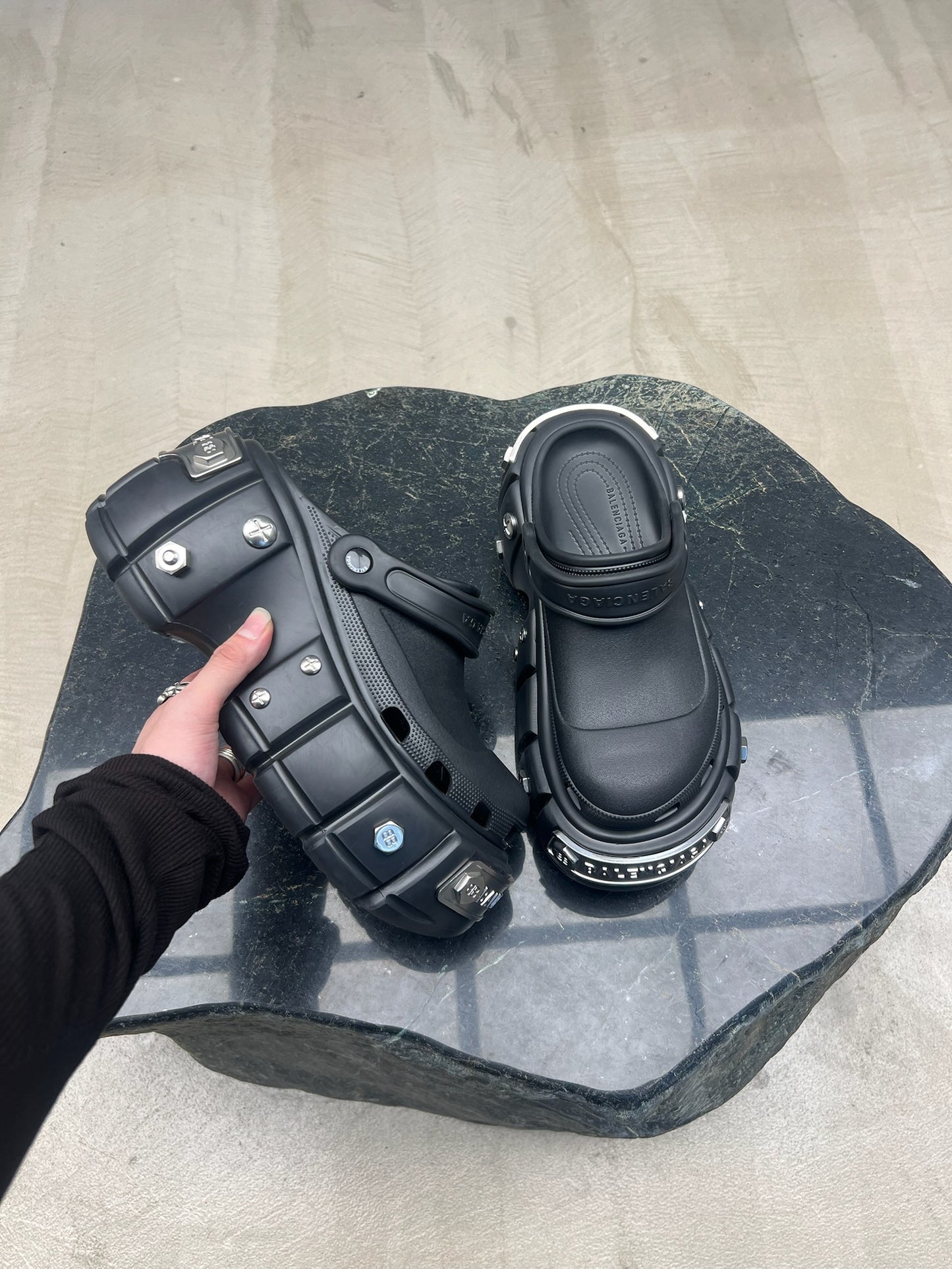 Balenciaga Crocs Hardcrocs Slippers
