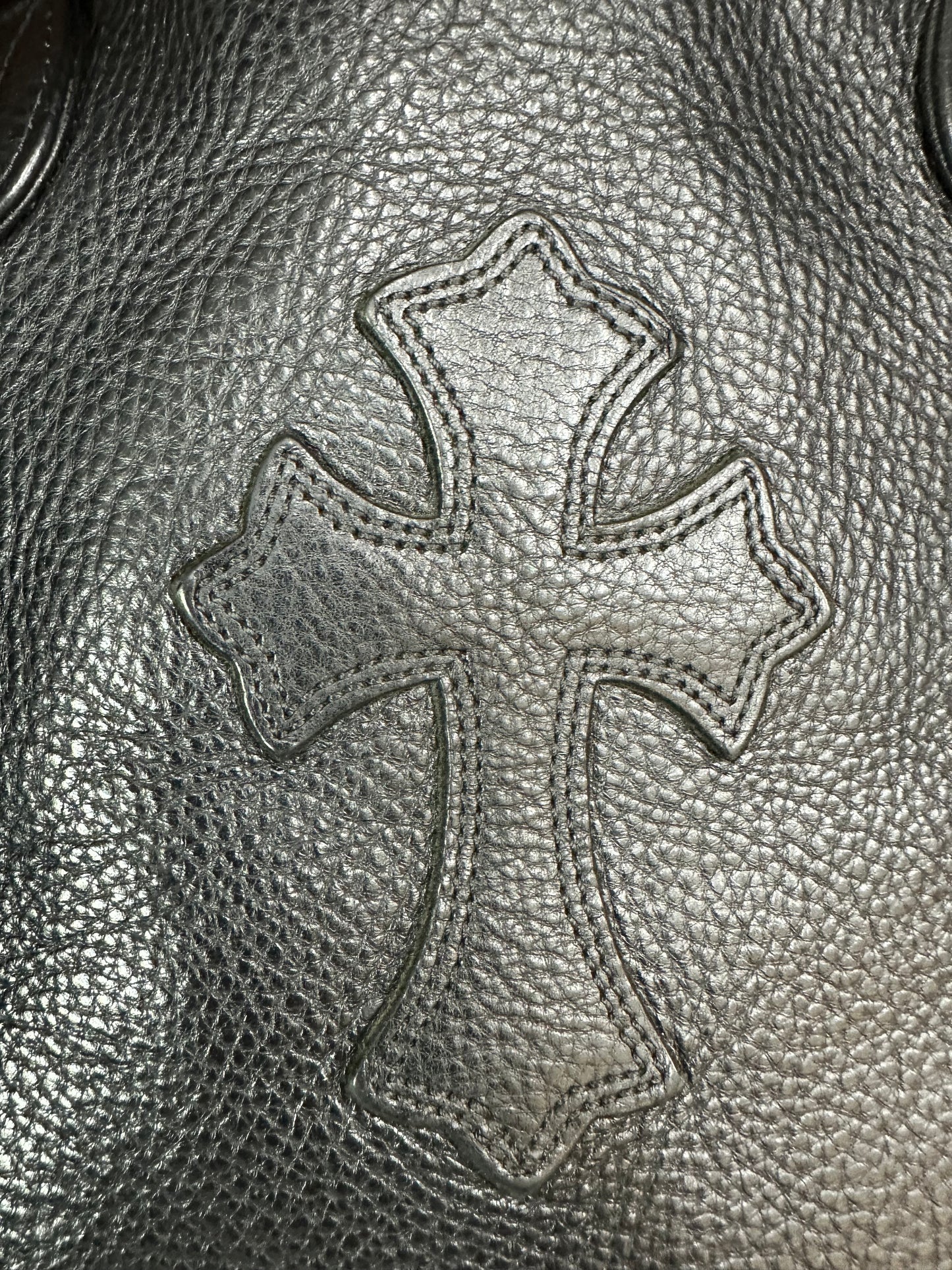 Chrome Hearts Cross Leather Patch Tote Bag