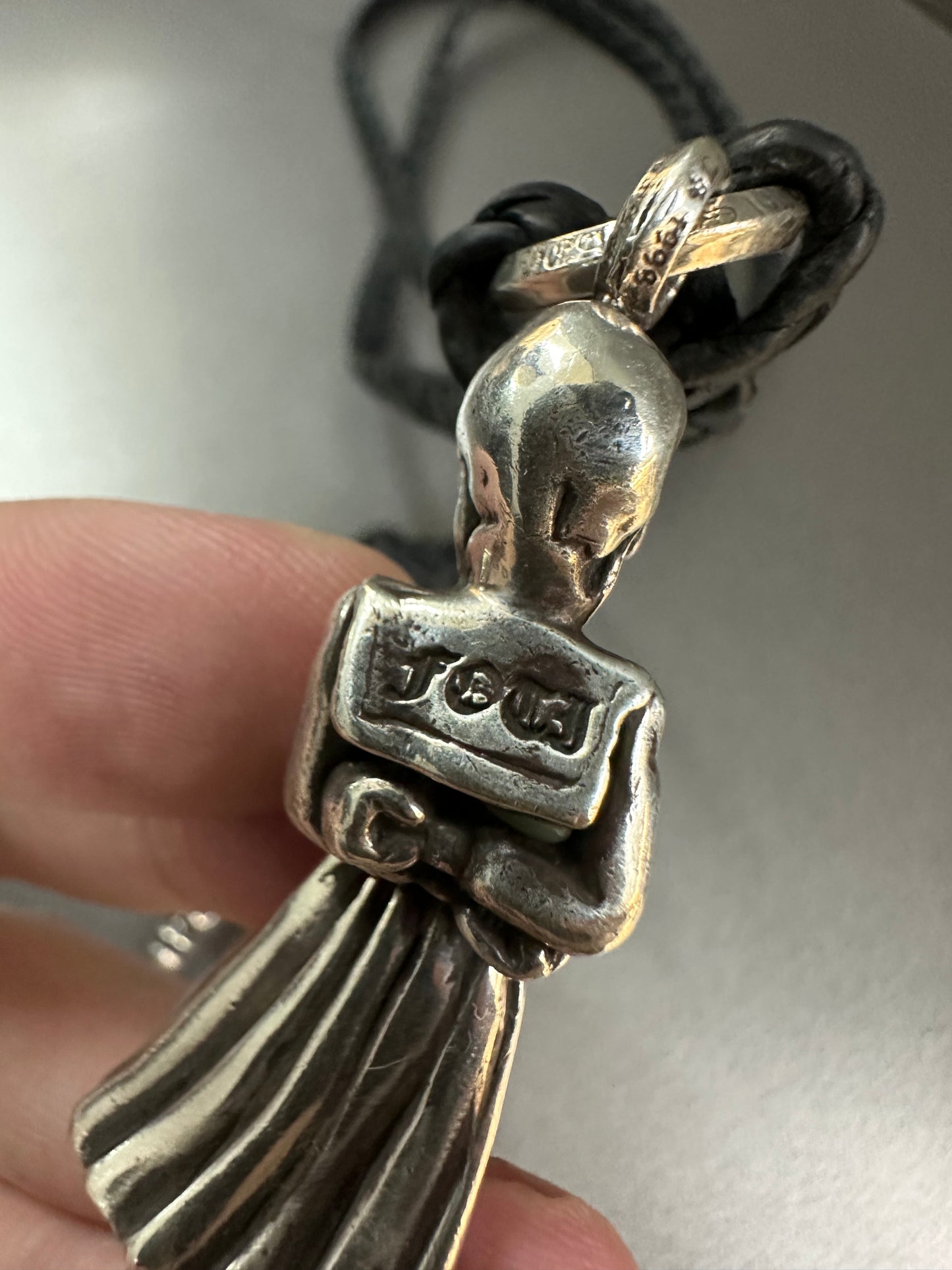 Chrome Hearts Foti Skippy Leather Braid