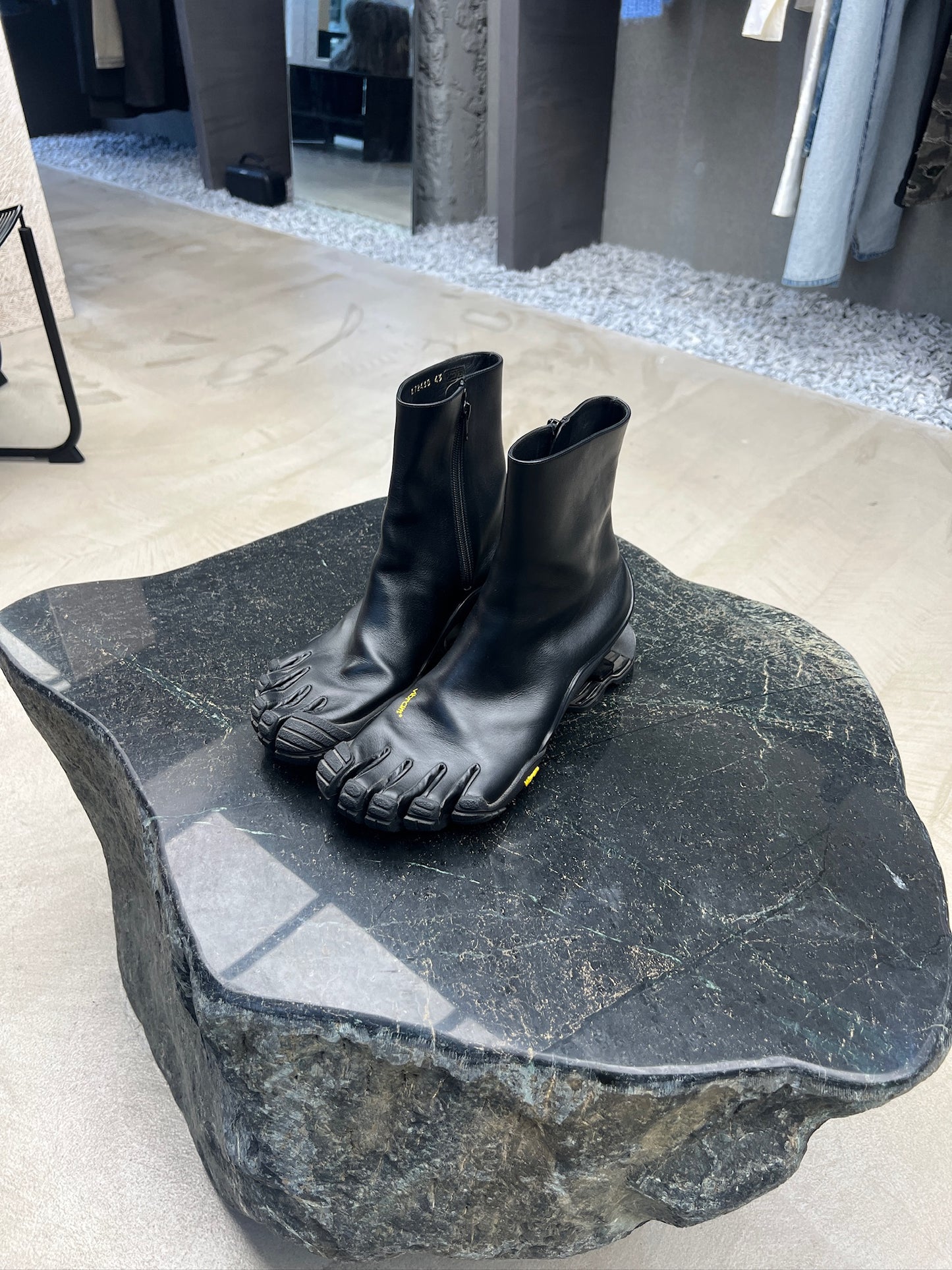 Balenciaga Vibram Leather Toe Heels