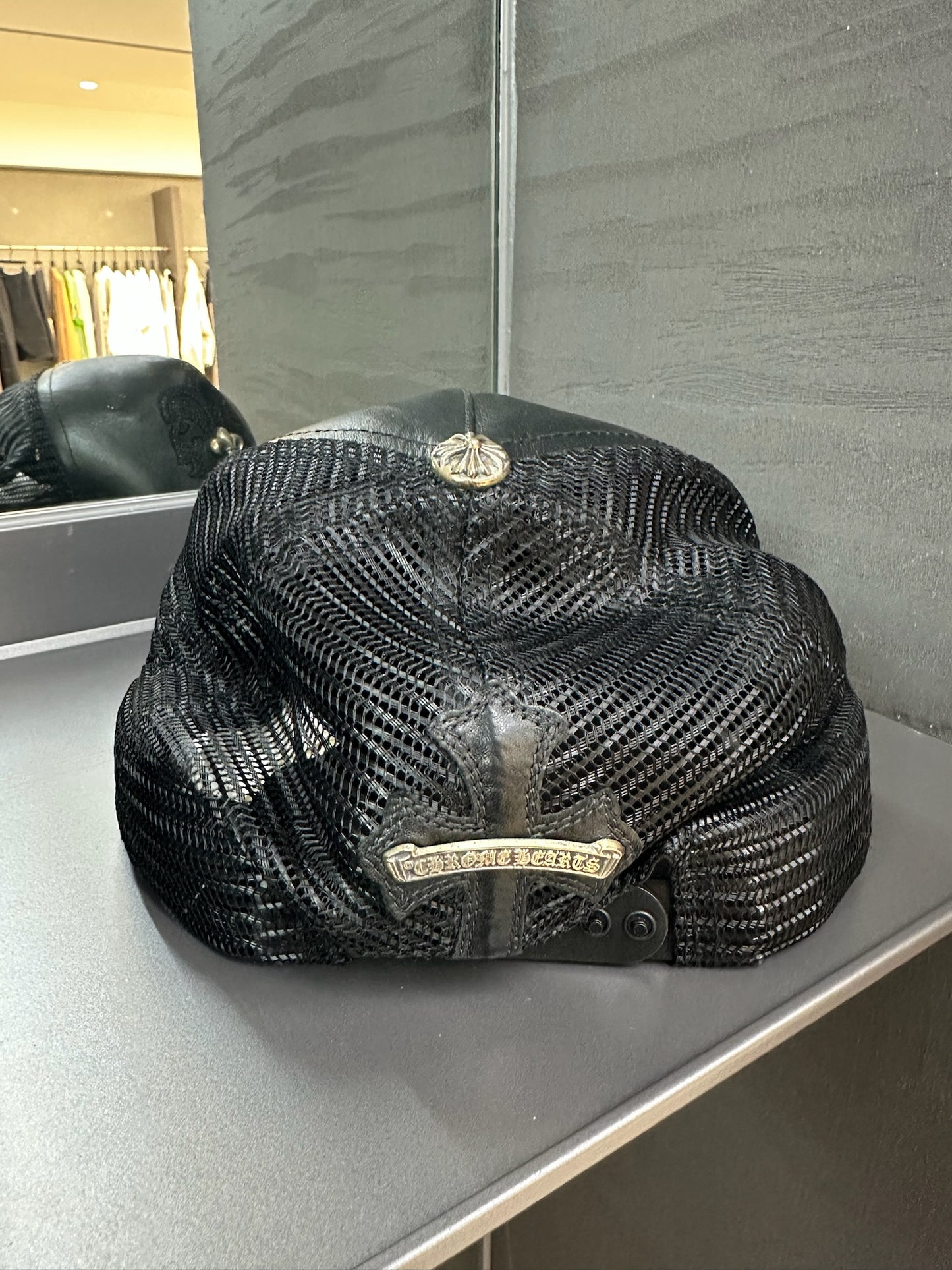 Chrome Hearts Leather Le Fleur Hat