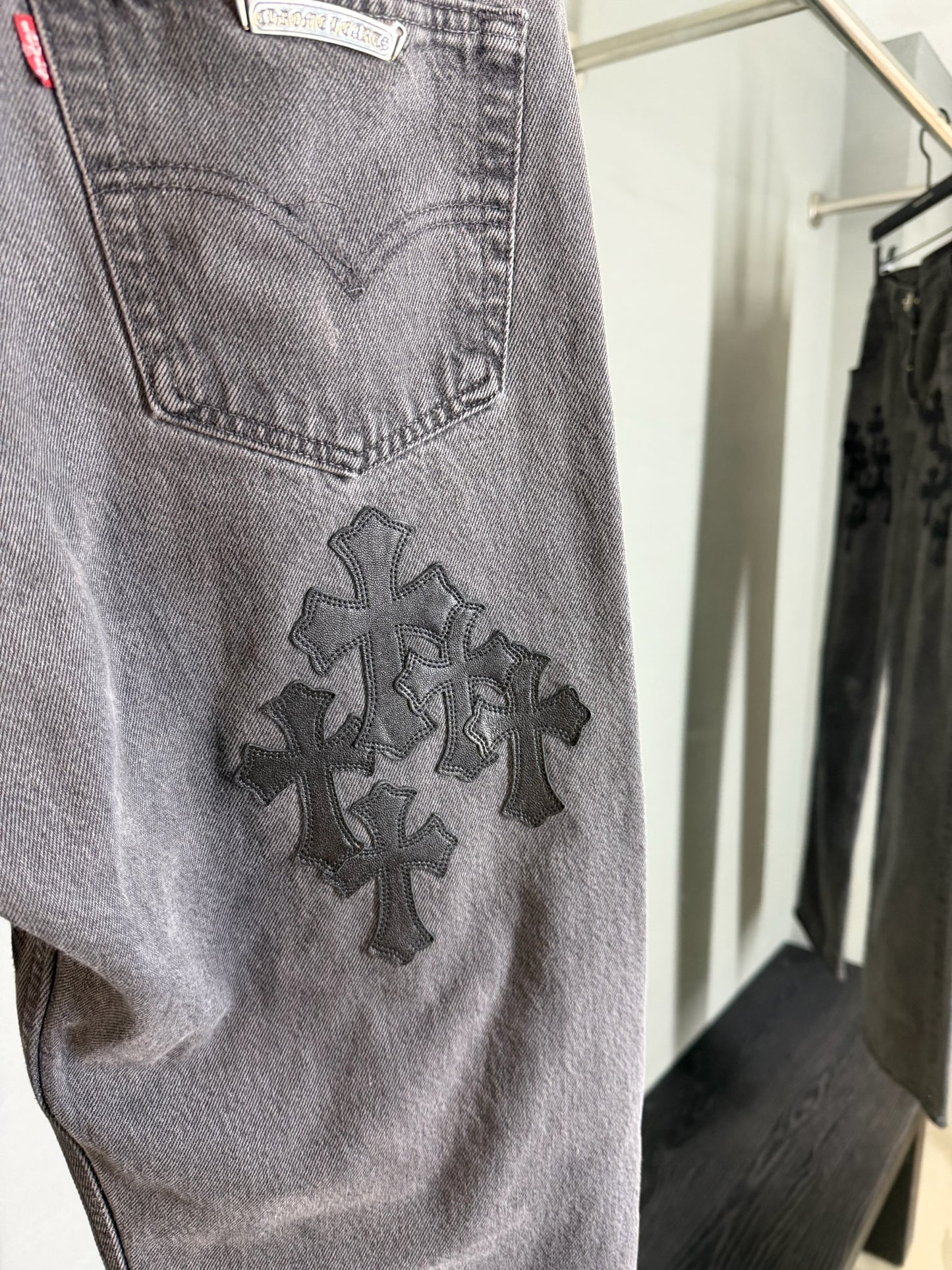 Chrome Hearts Cross Patch 501 Jeans