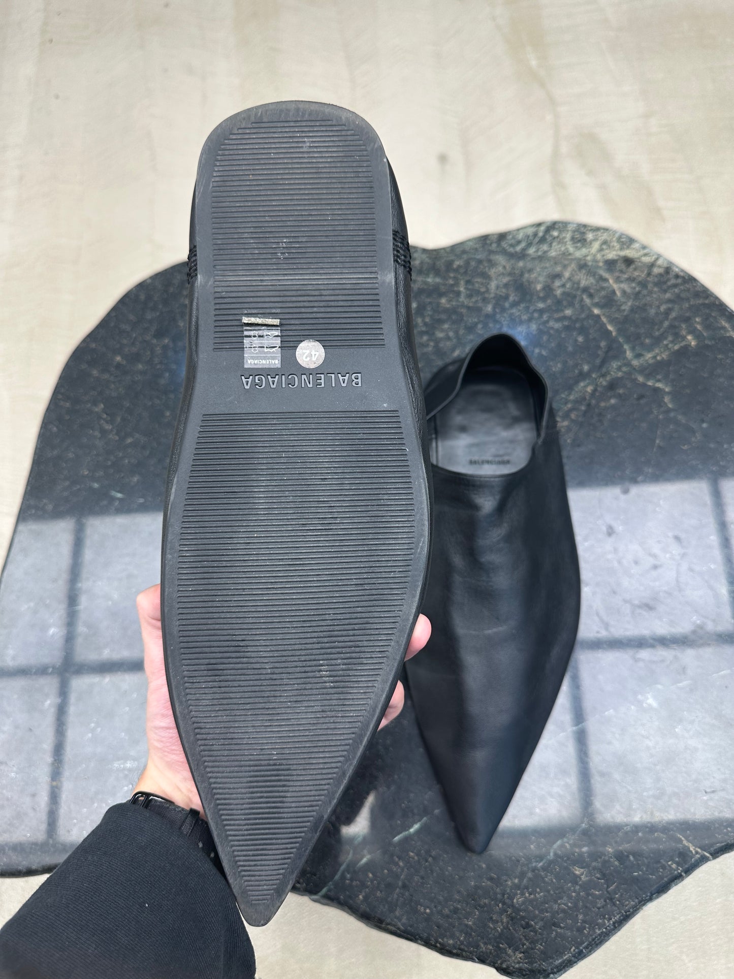 Balenciaga Flat Mule Slip-ons