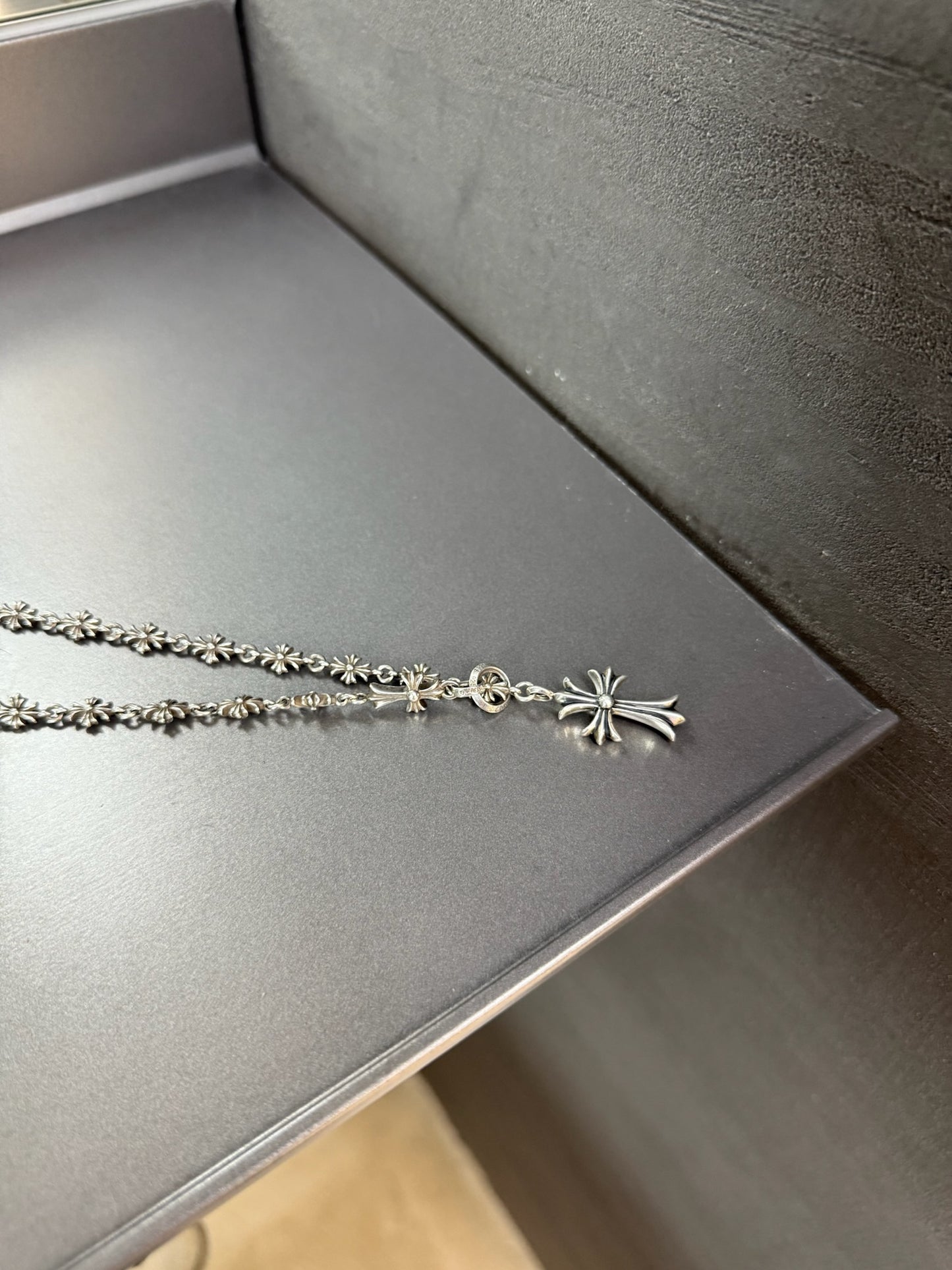 Chrome Hearts Tiny E Choke Chain Necklace