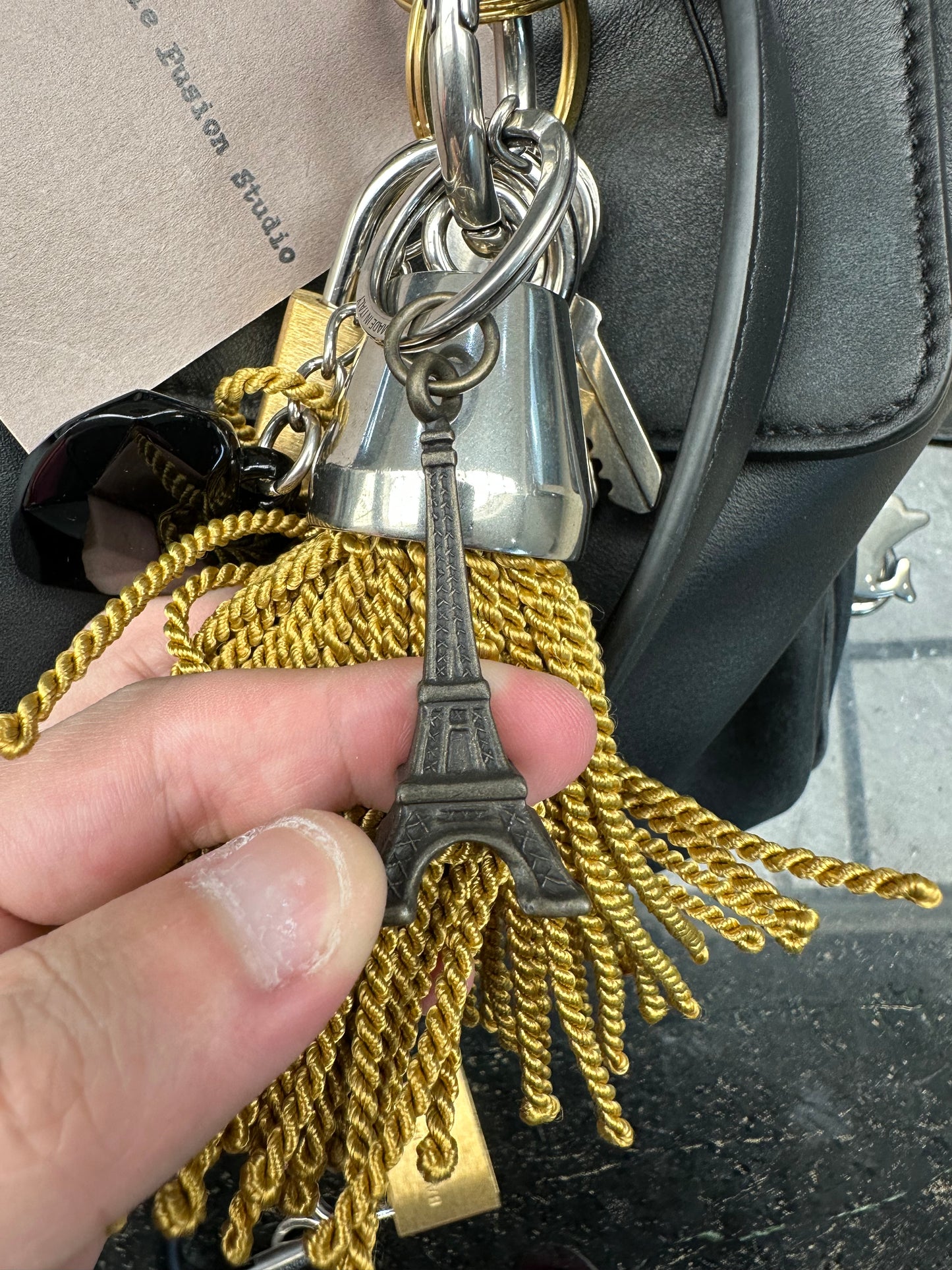 Balenciaga Rodeo Large Handbag with Charm