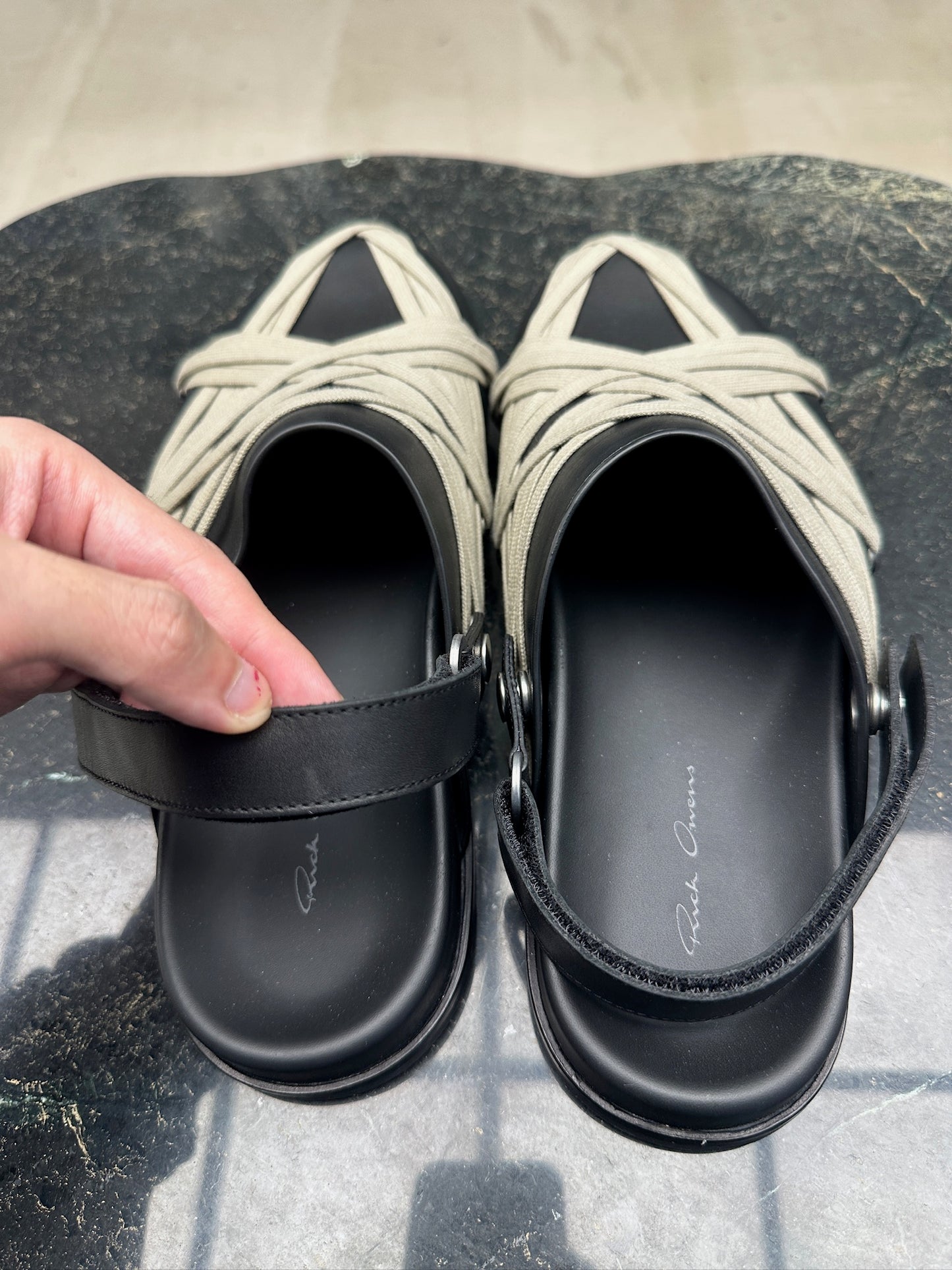 Rick Owens Megalaced Mule Granola