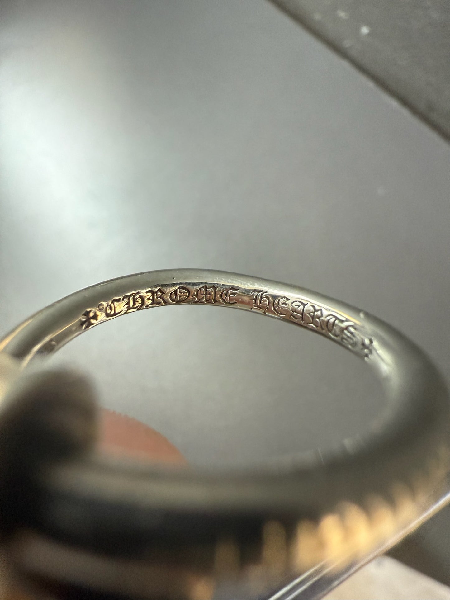 Chrome Hearts flat nail ring