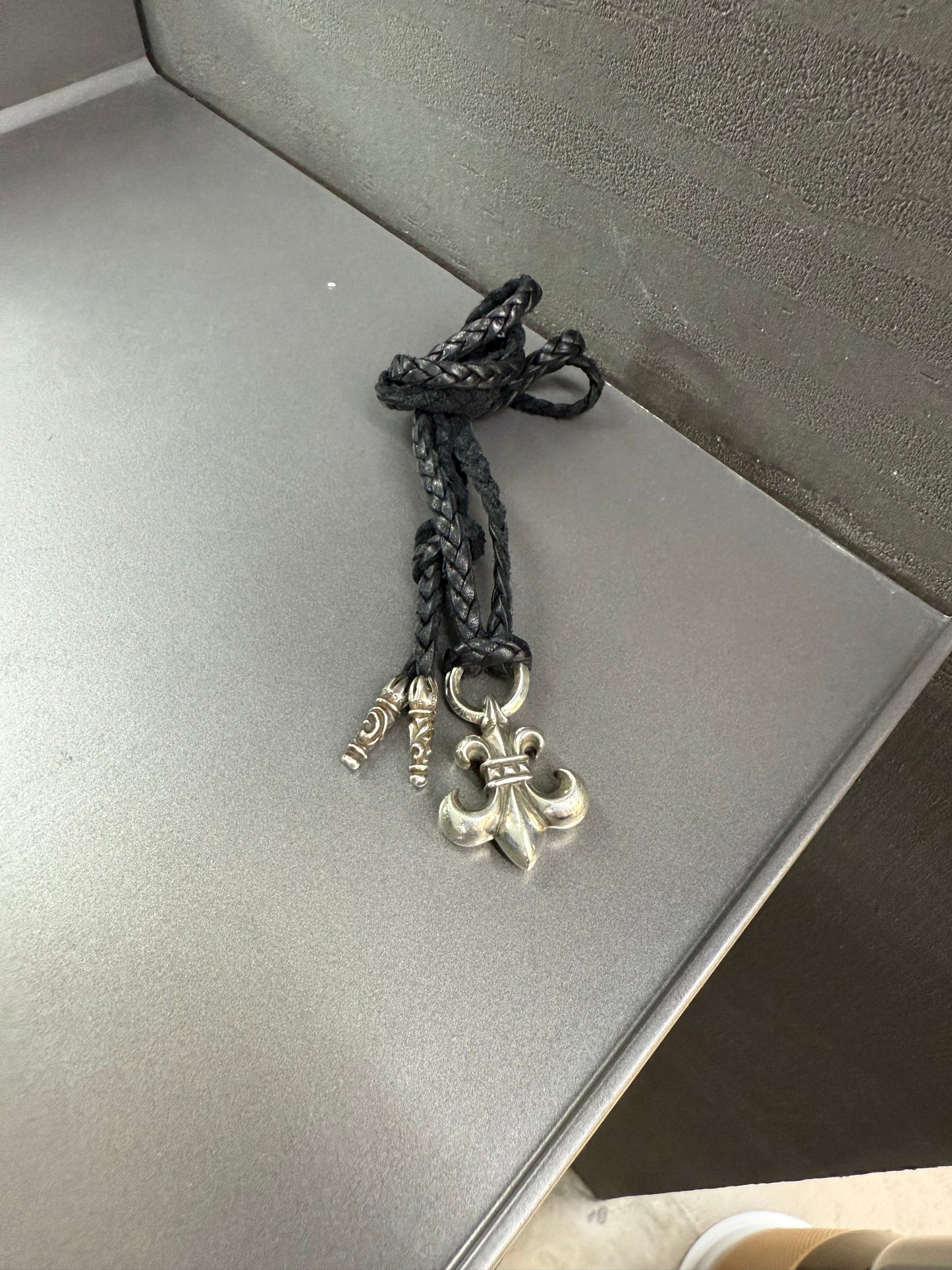 Chrome Hearts Fleur Leather Pendant