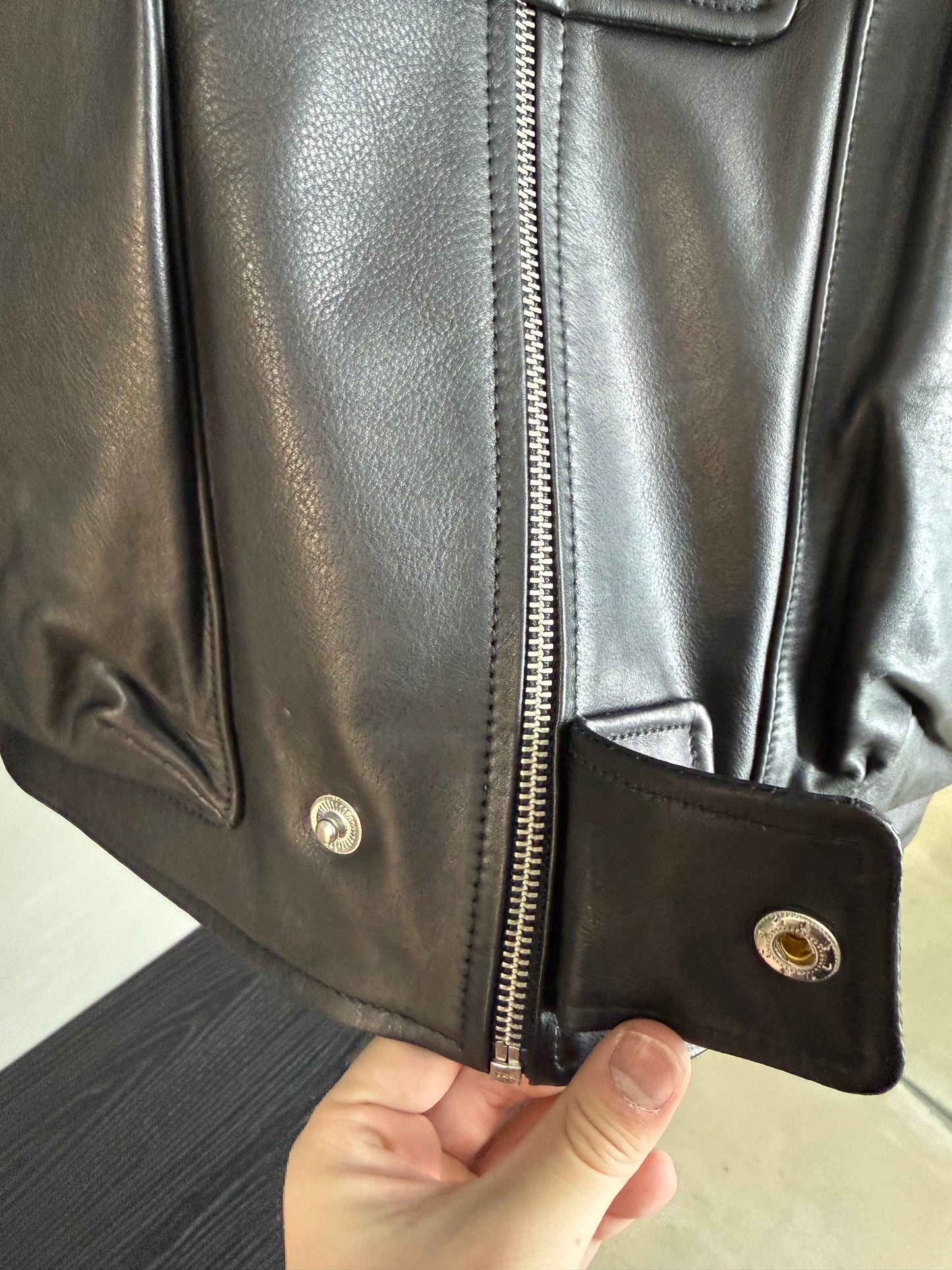 TONDOLO OTIDEA WORK LEATHER JACKET